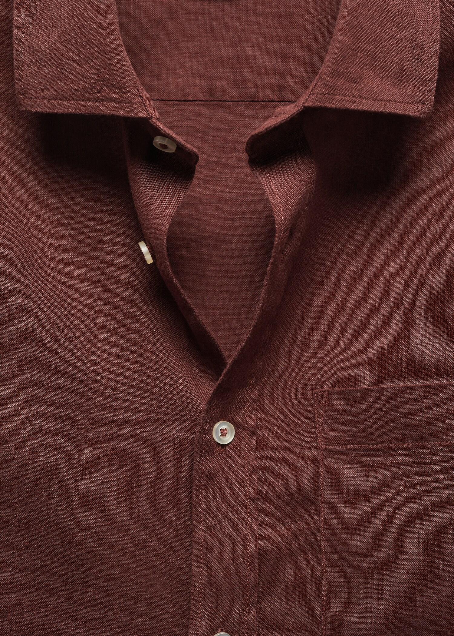 Camisa classic fit 100% lino - Detalle del artículo 8