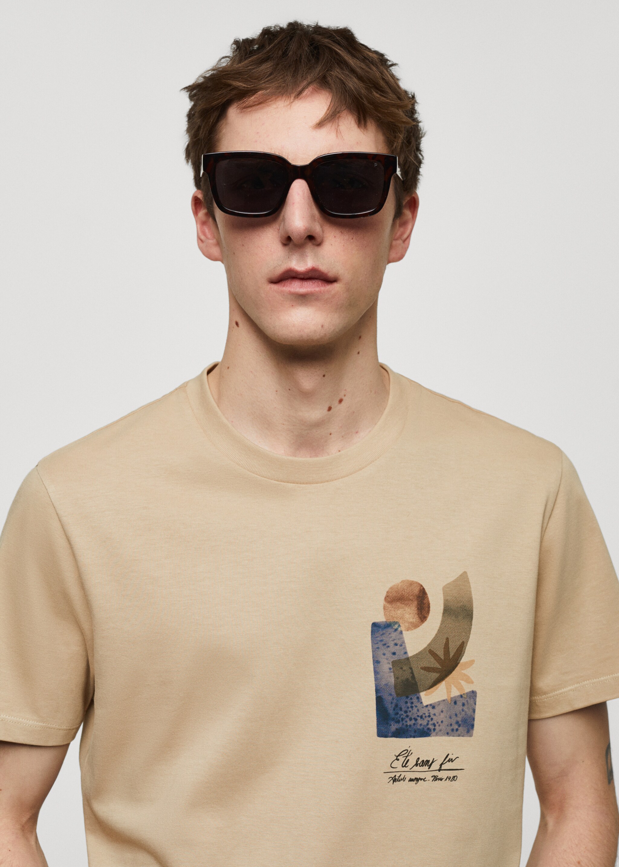 100% cotton printed t-shirt - Details of the article 1