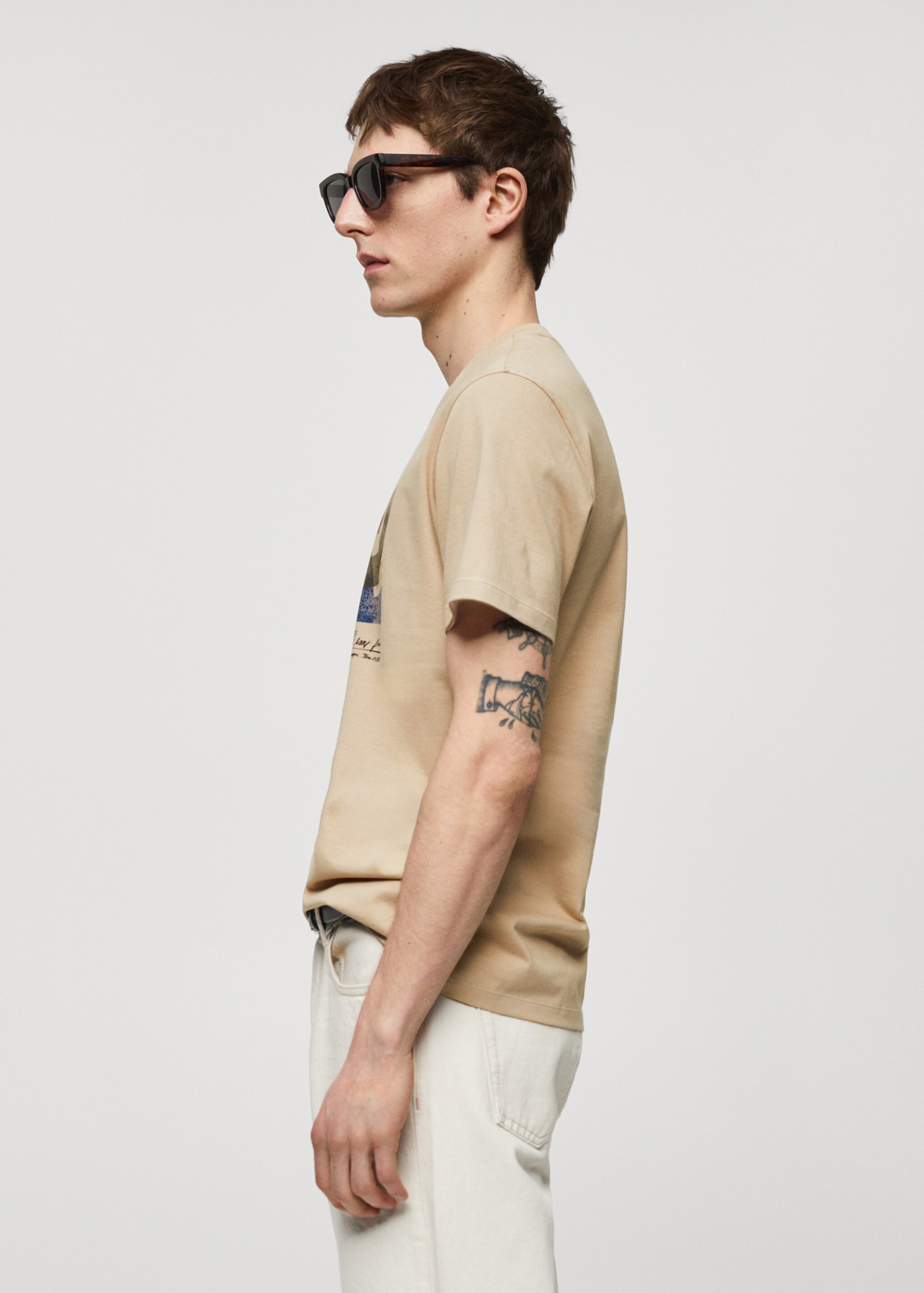 100% cotton printed t-shirt - Details of the article 2