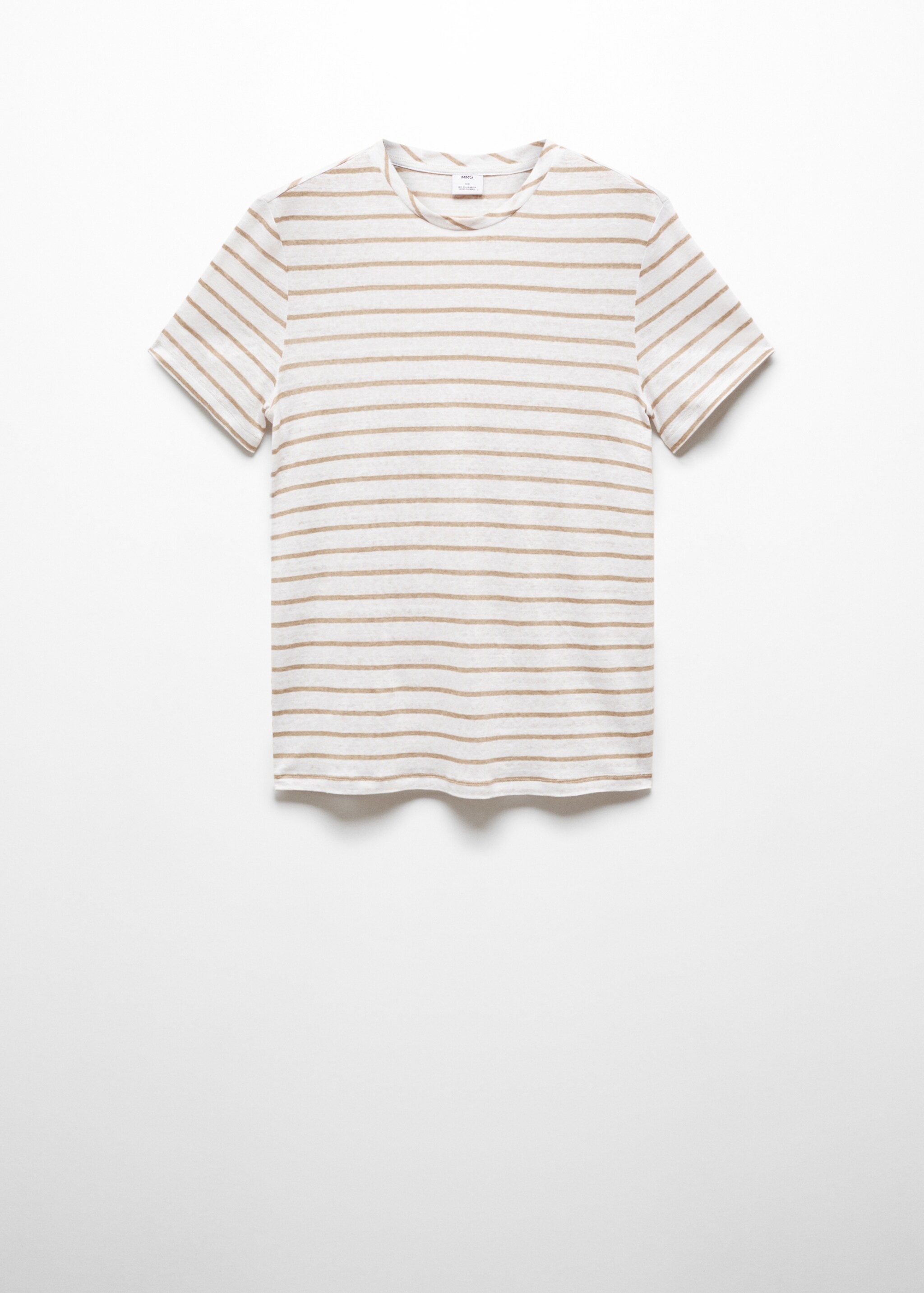 100% linen striped t-shirt - Article without model