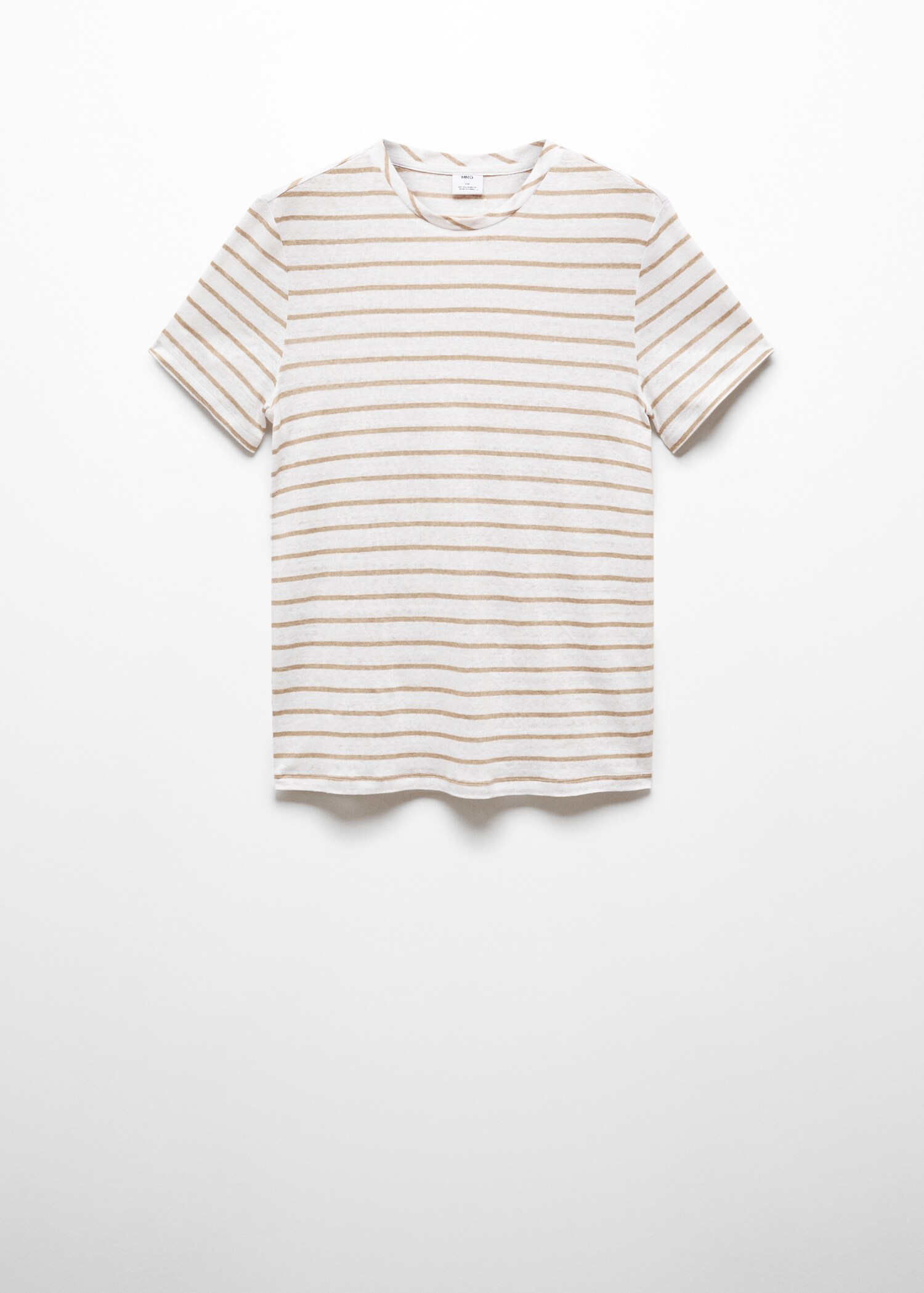 T-shirt 100 % lin rayures - Article sans modèle