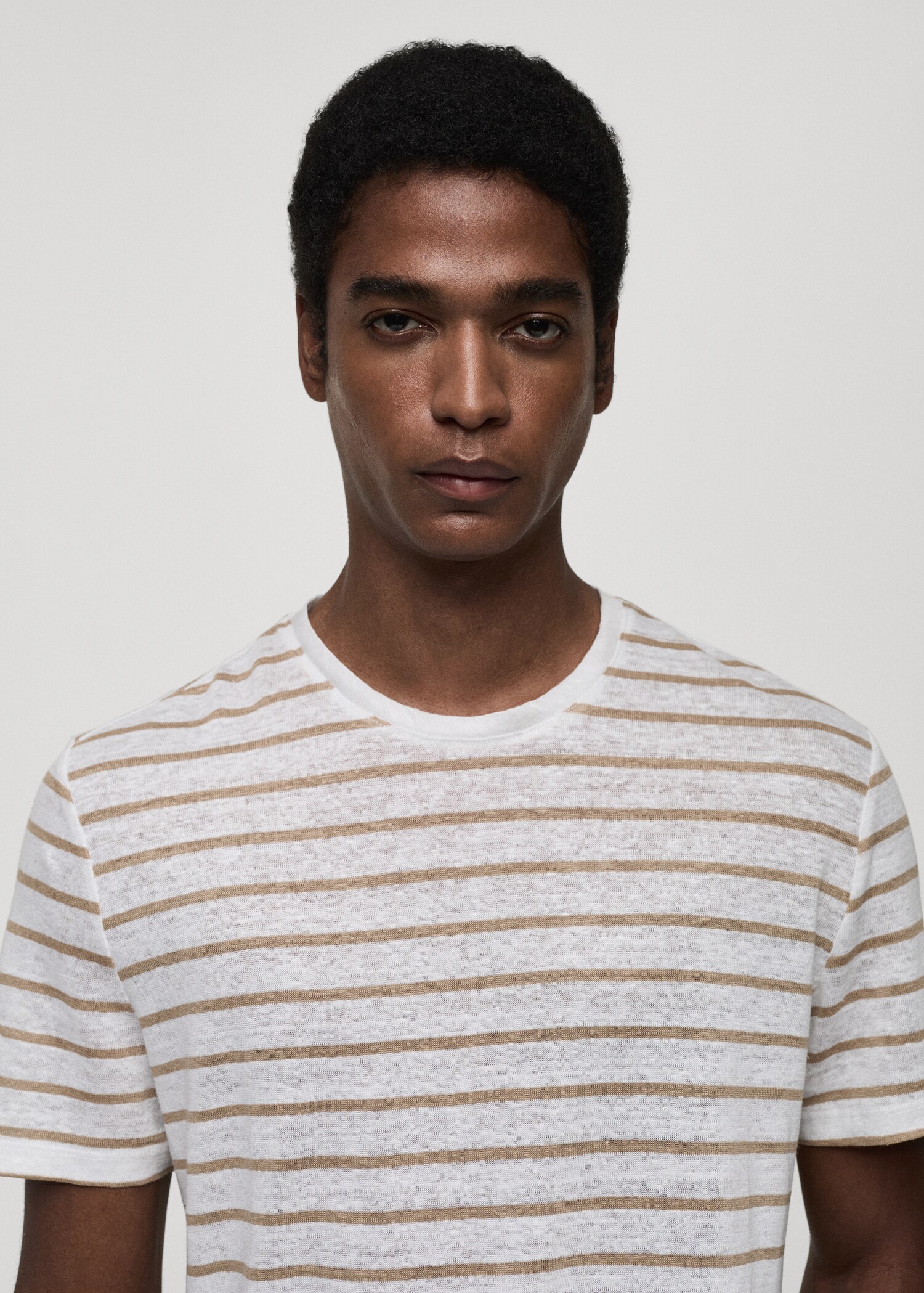 T-shirt 100 % lin rayures - Détail de l'article 1