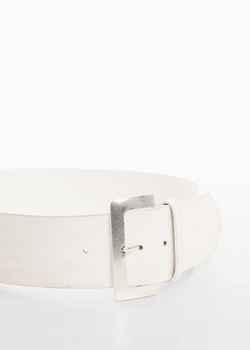 Wide leather belt