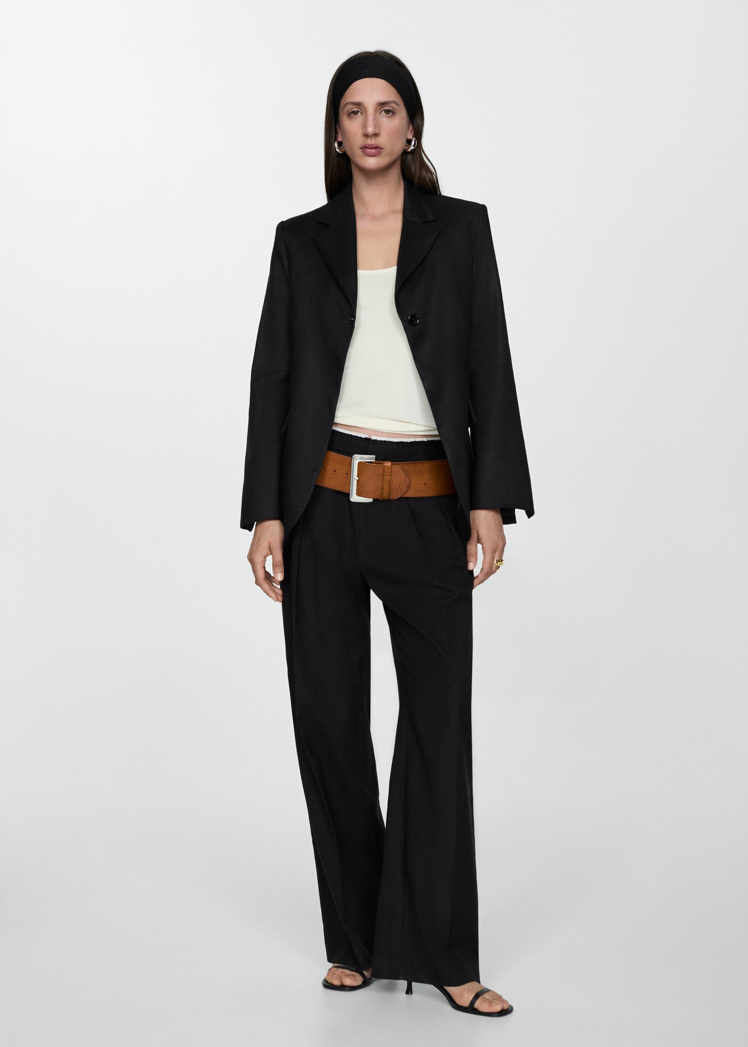Wide leather belt - Details of the article 9
