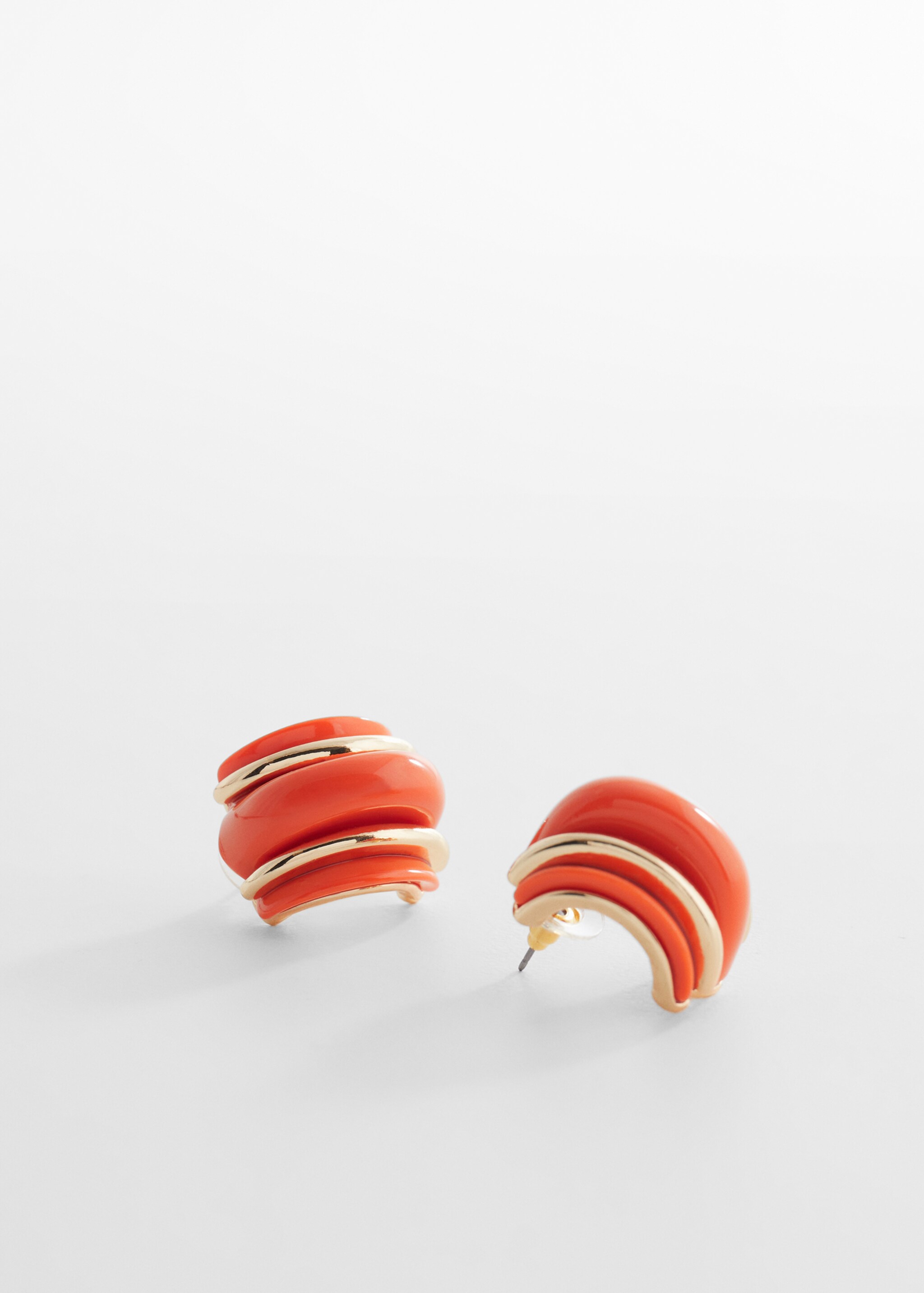 Volume hoop earrings - Medium plane