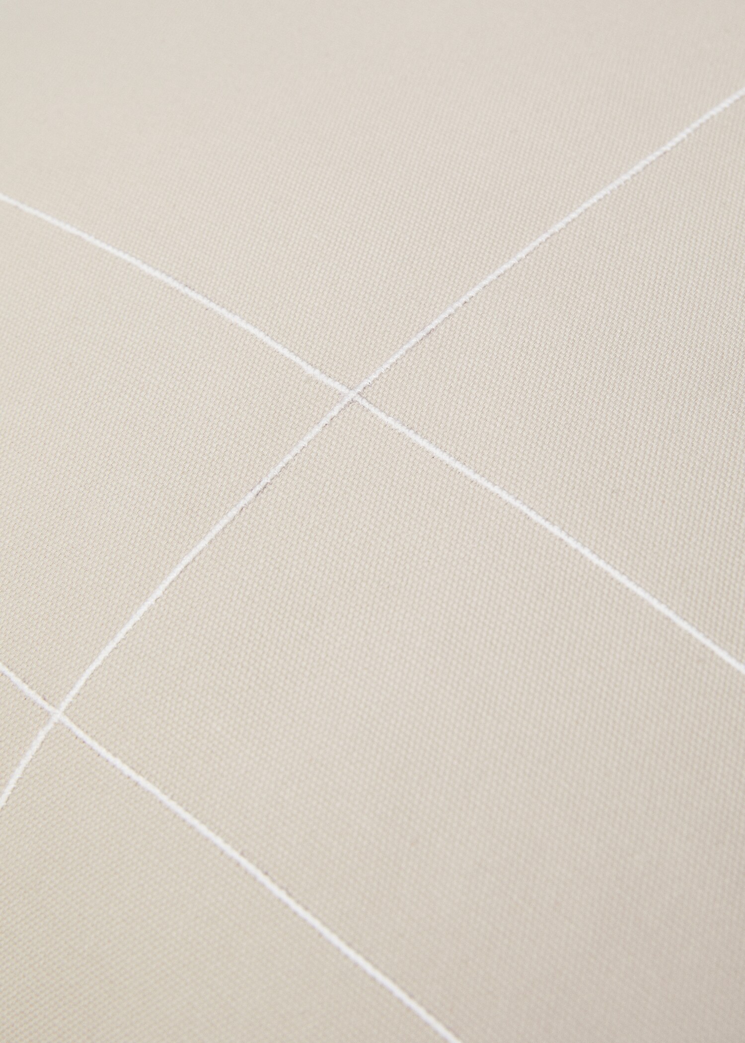 Funda de coixí cotó línies brodades 60x60cm - Detall de l'article 3
