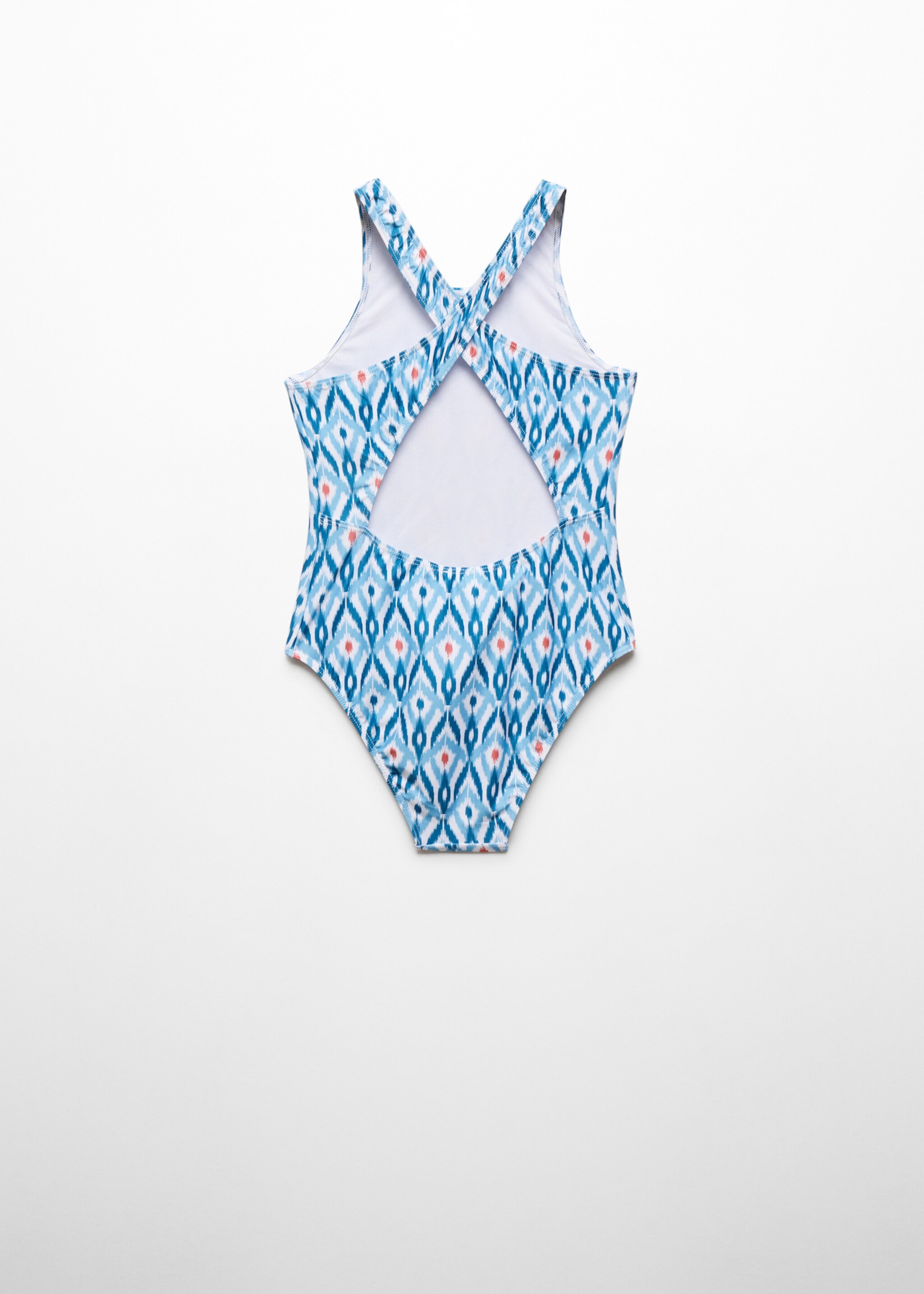 Maillot de bain imprimé bretelles croisées - Verso de l’article