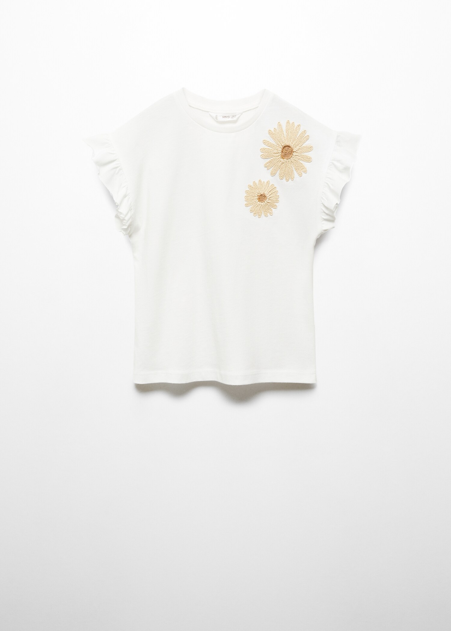 Embossed flowers t-shirt - Article without model