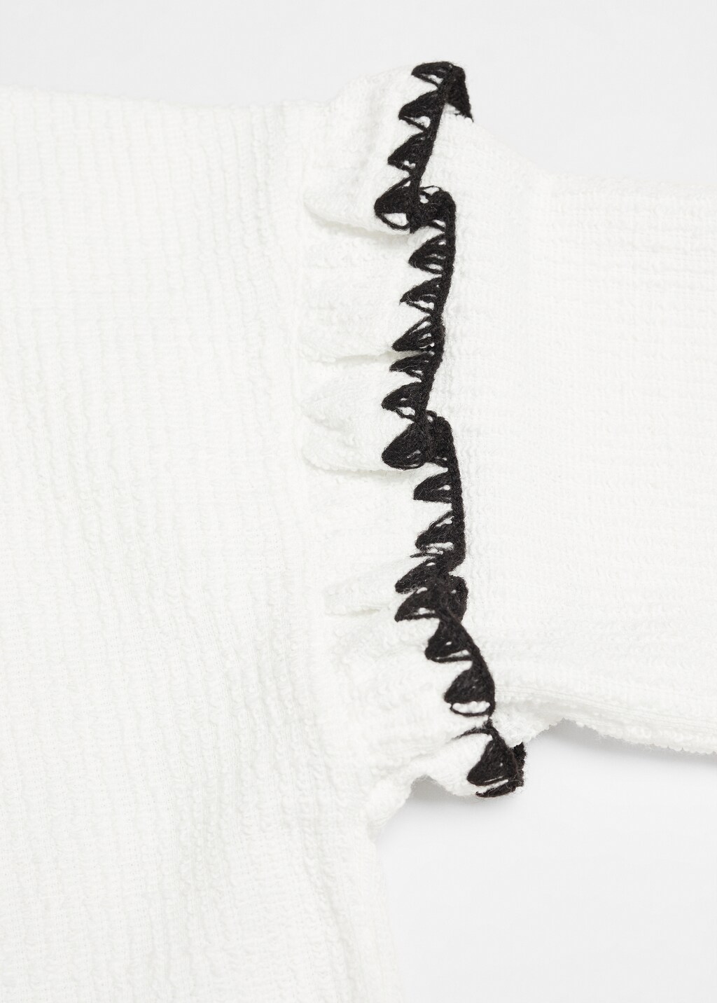 White ruffle sweatshirt online