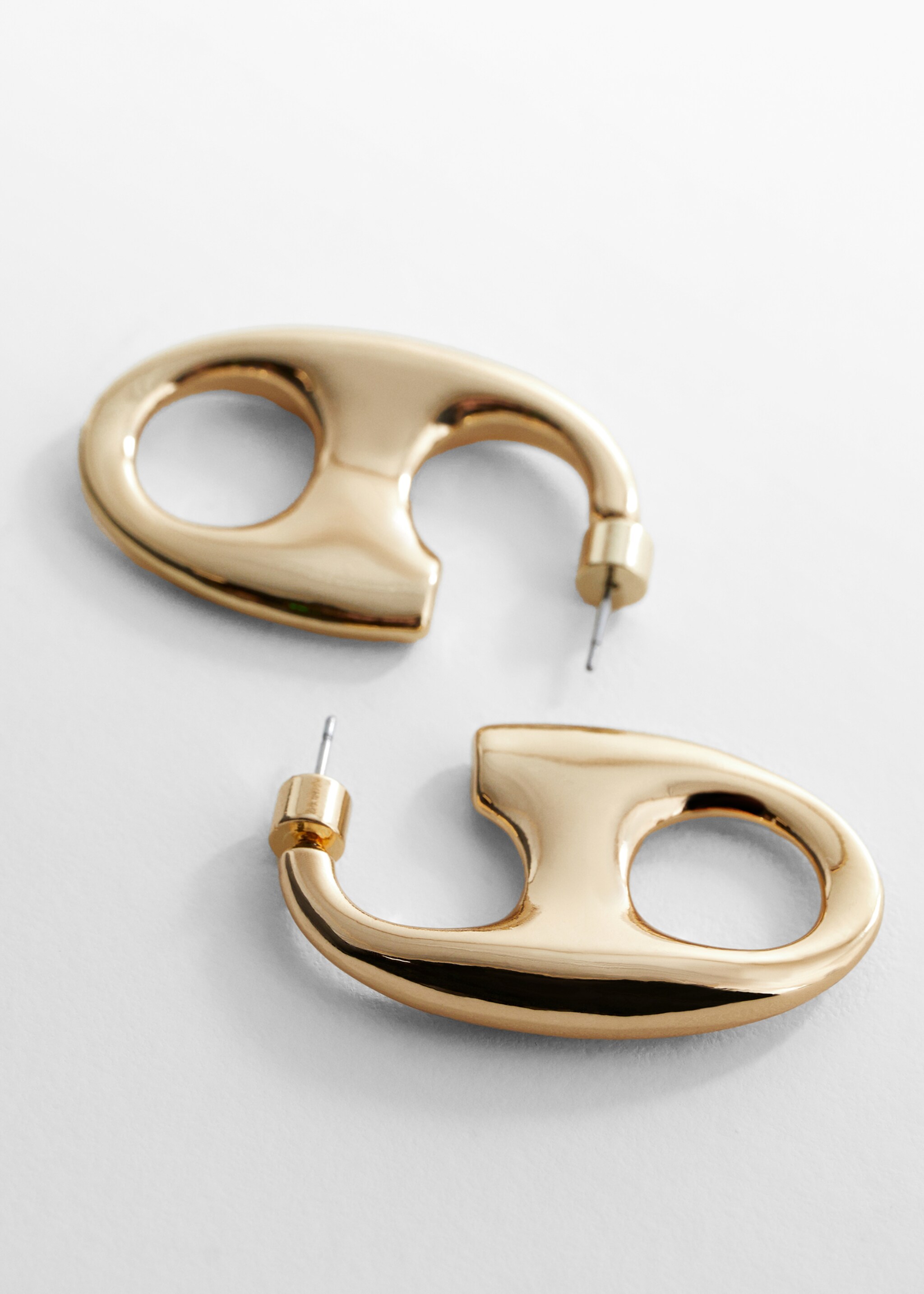 Boucles d'oreilles maillons - Plan moyen
