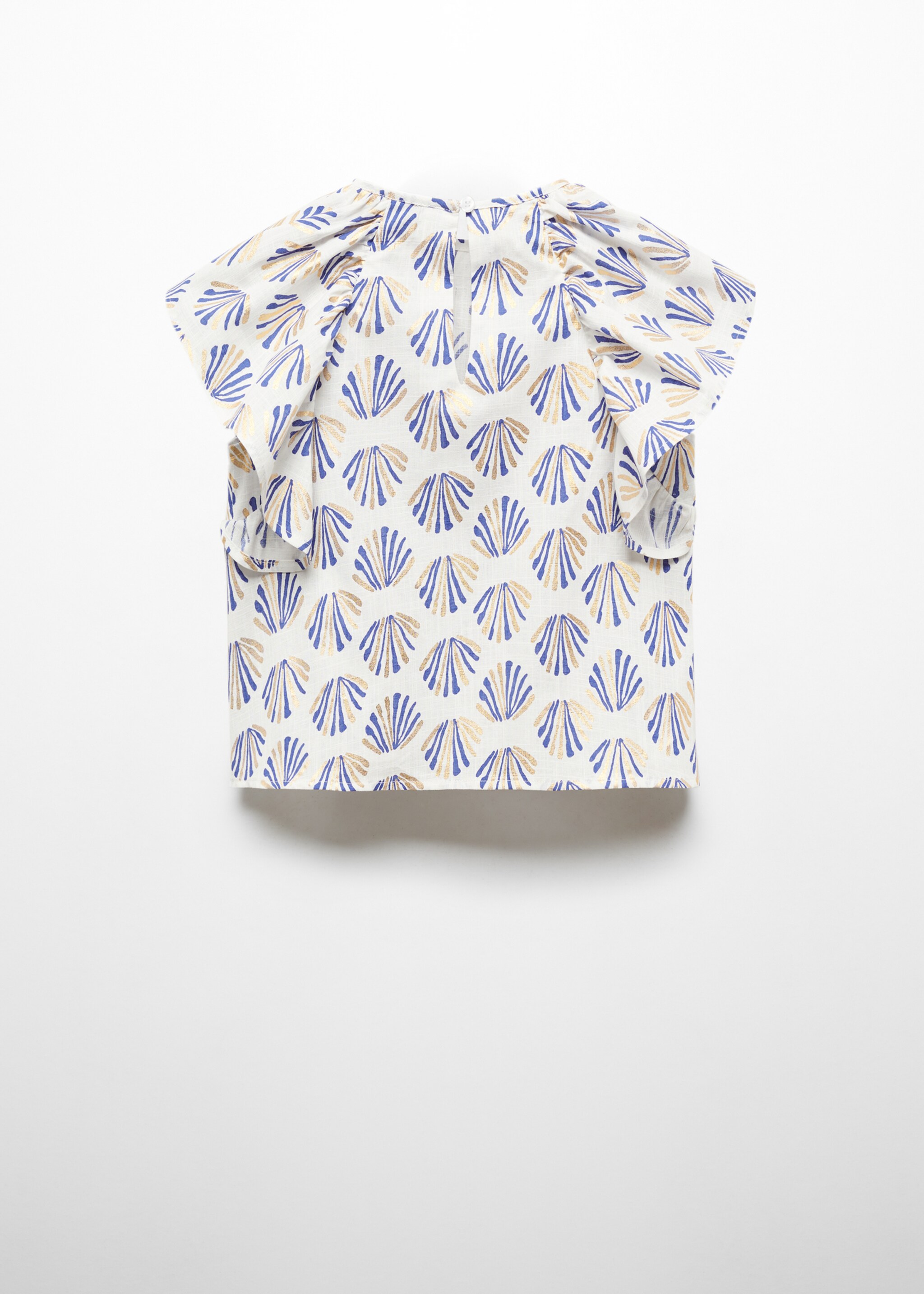 Ruffles printed blouse - Reverse of the article
