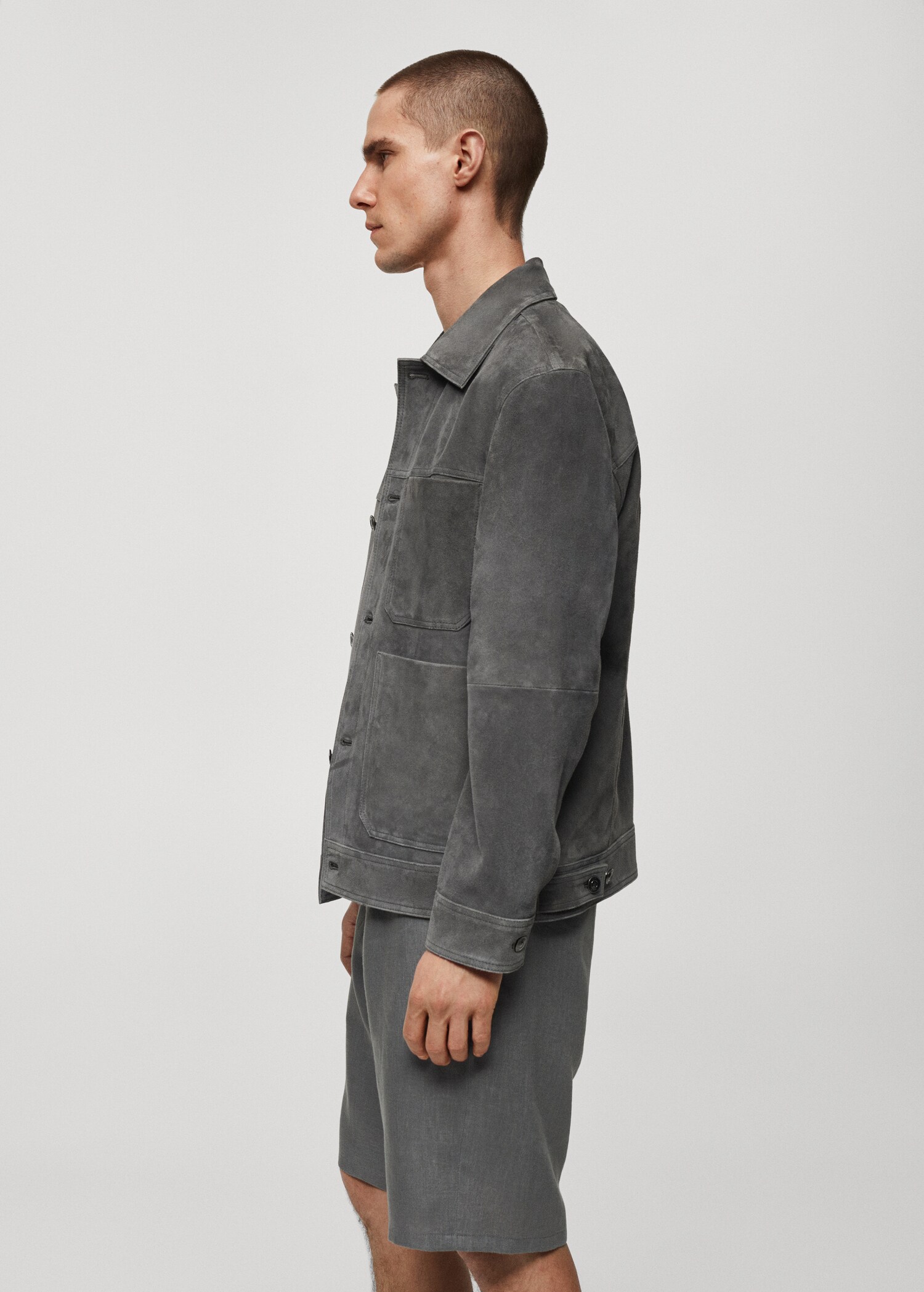 100% leather jacket with pockets - Details of the article 4