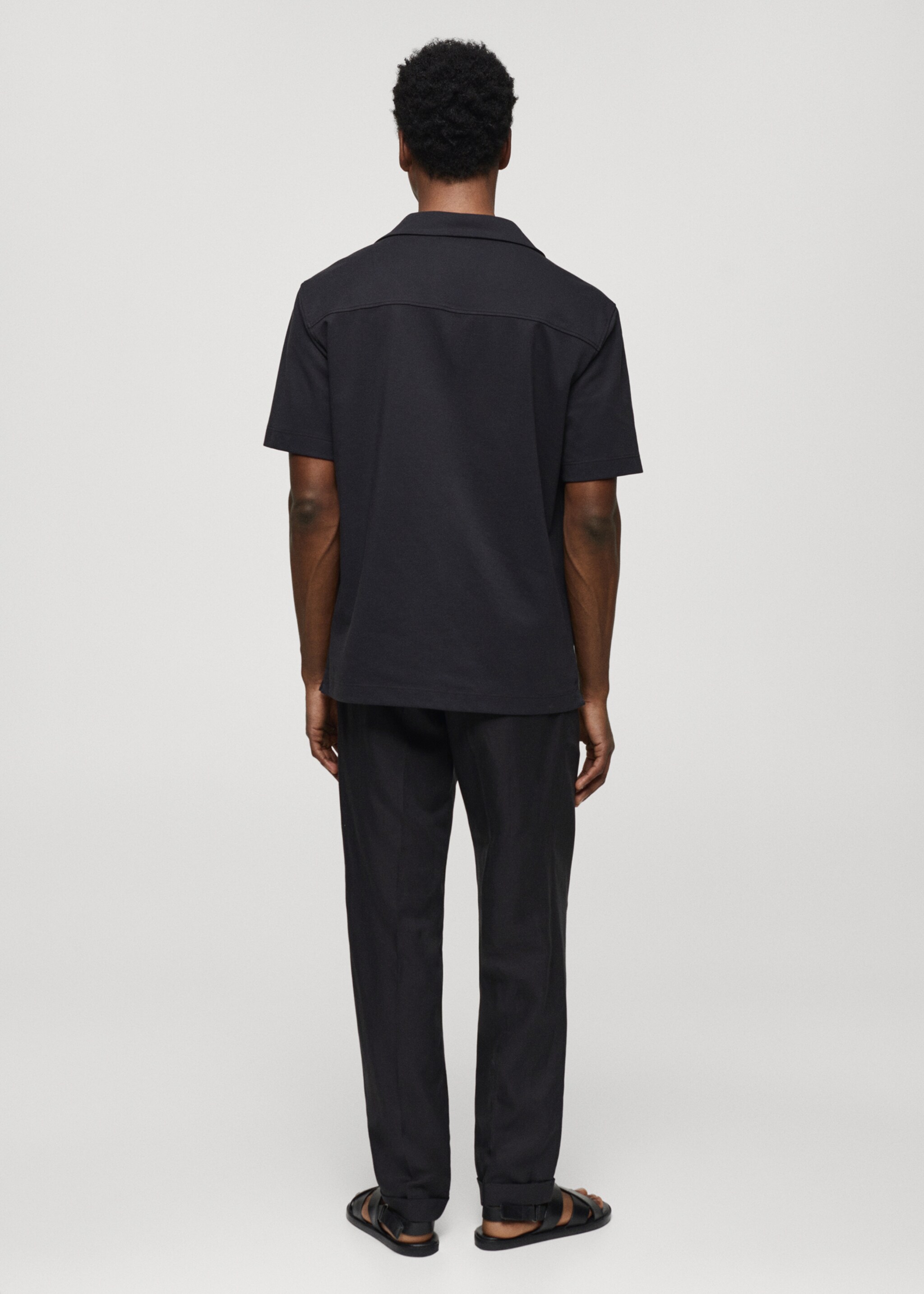 Chemise coton manches courtes - Verso de l’article