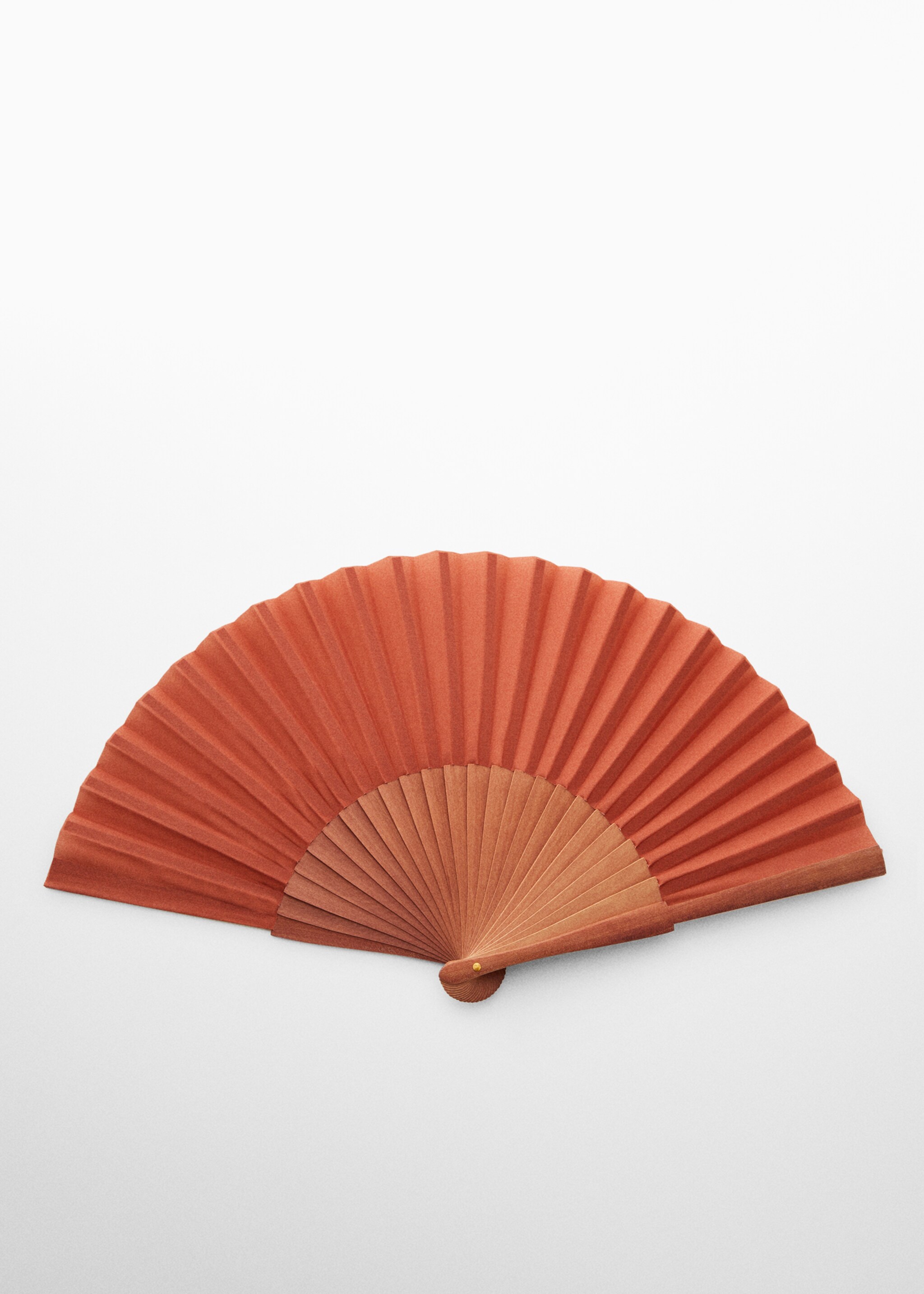 Wooden fan - Article without model, Burnt Orange. Ref: 67046317-00.