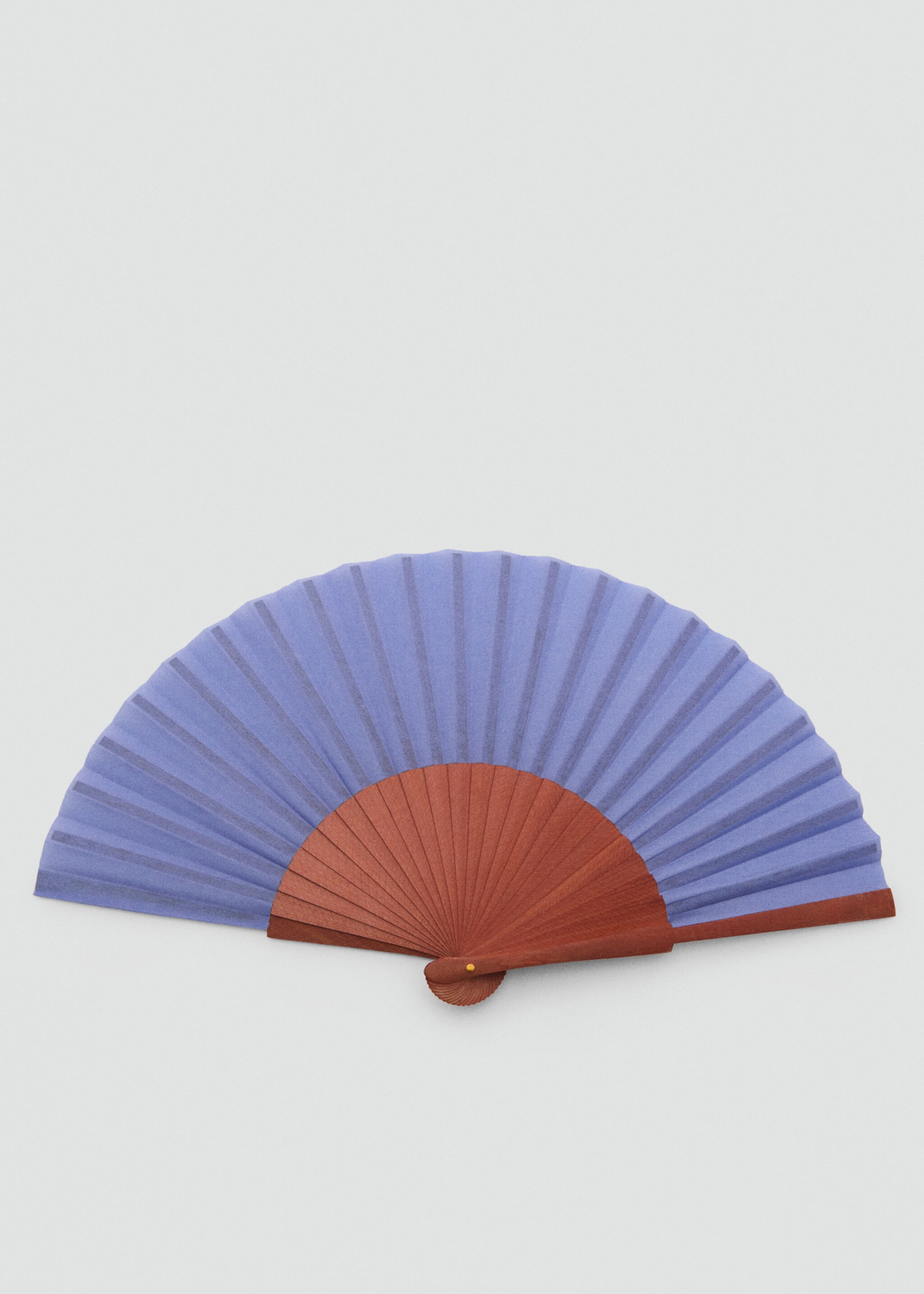 Wooden fan - Article without model, Blue. Ref: 67046317-00.