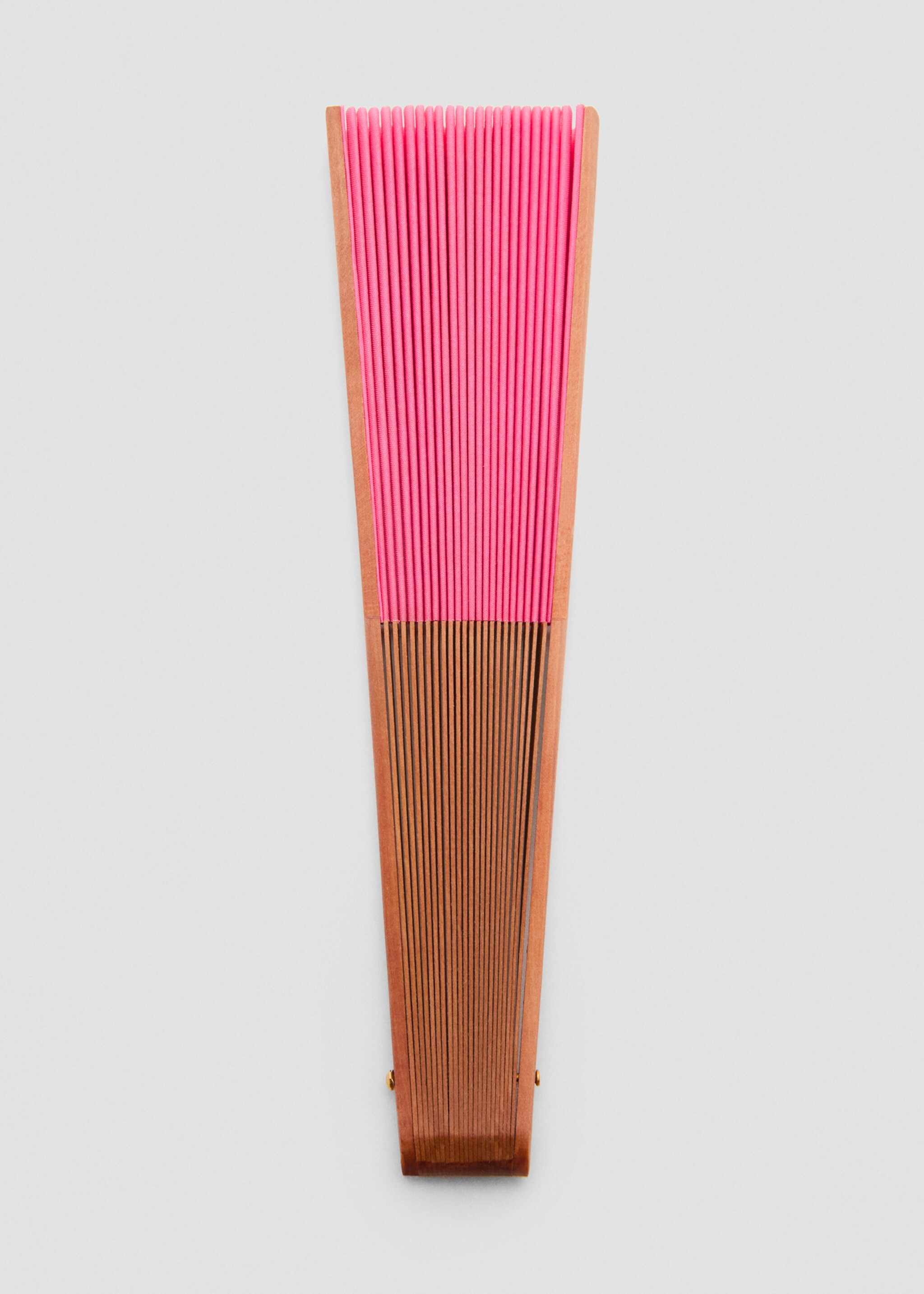 Wooden fan - Medium plane, Pink. Ref: 67046317-00.