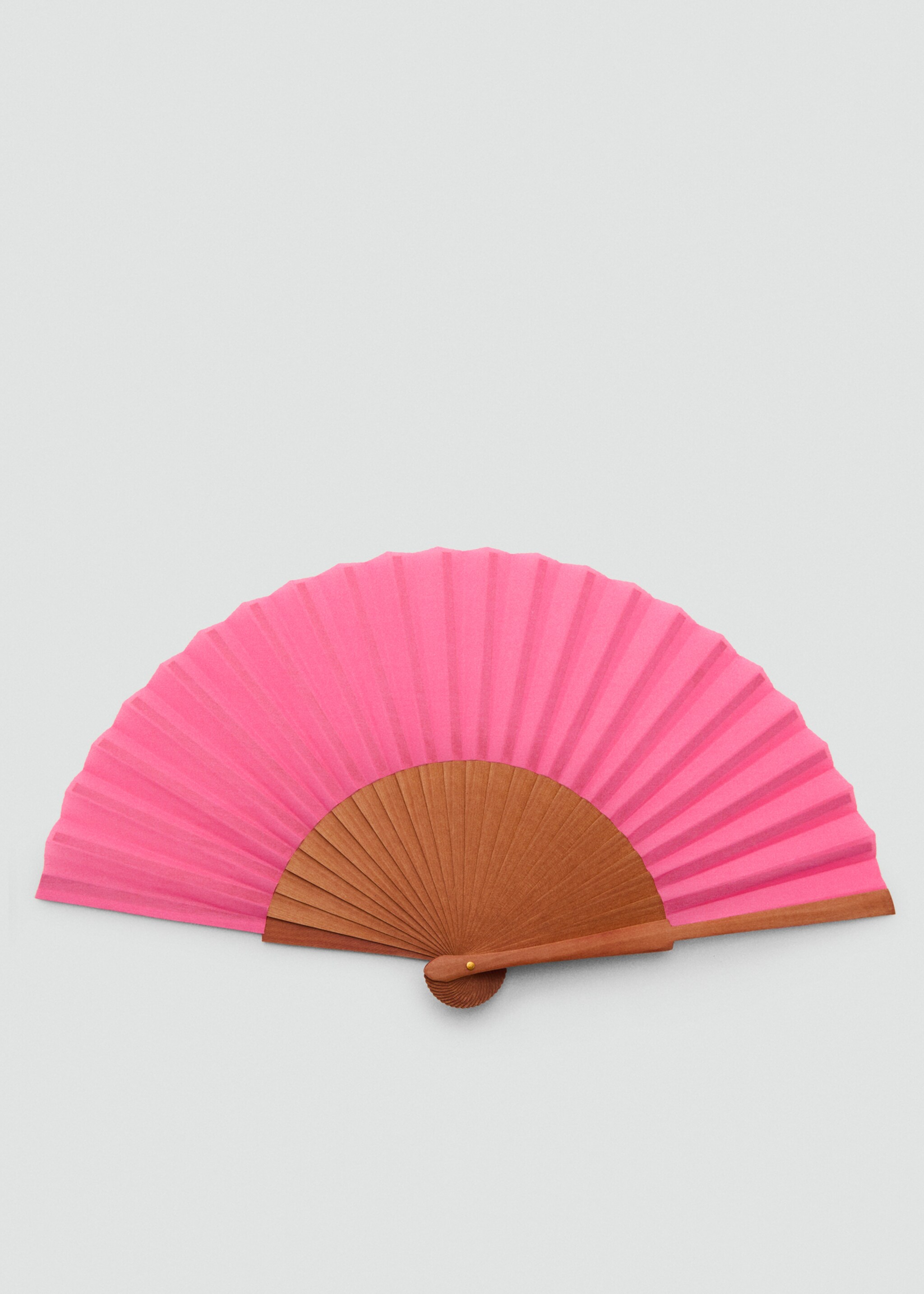 Wooden fan - Article without model, Pink. Ref: 67046317-00.