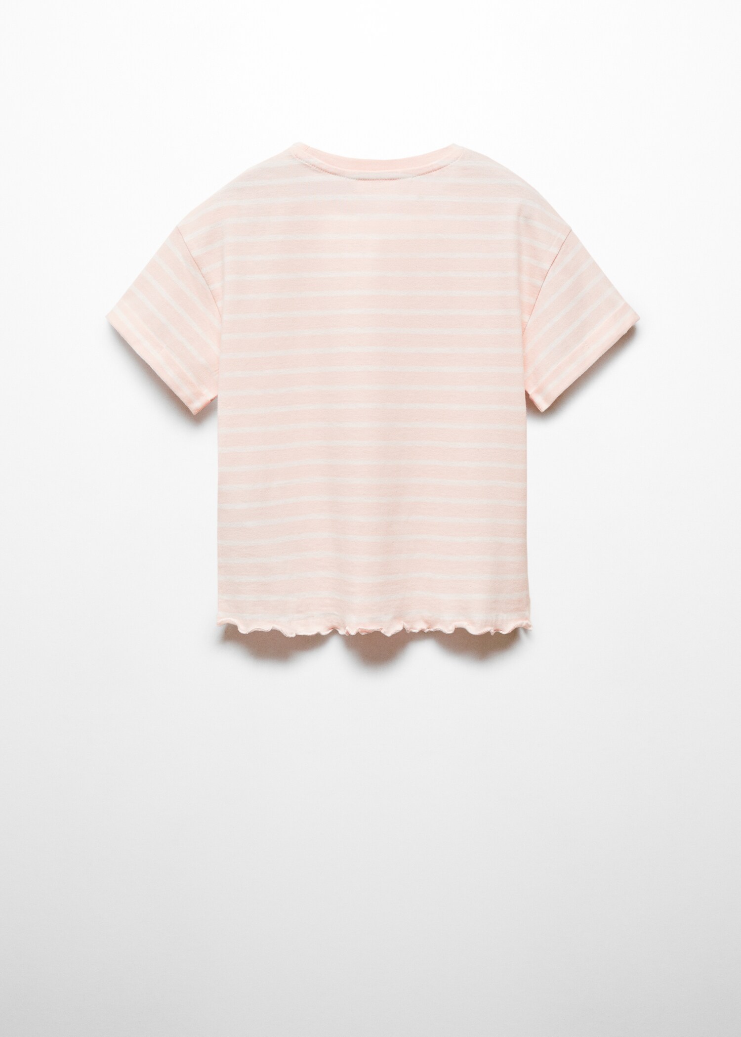 Striped cotton T-shirt - Reverse of the article