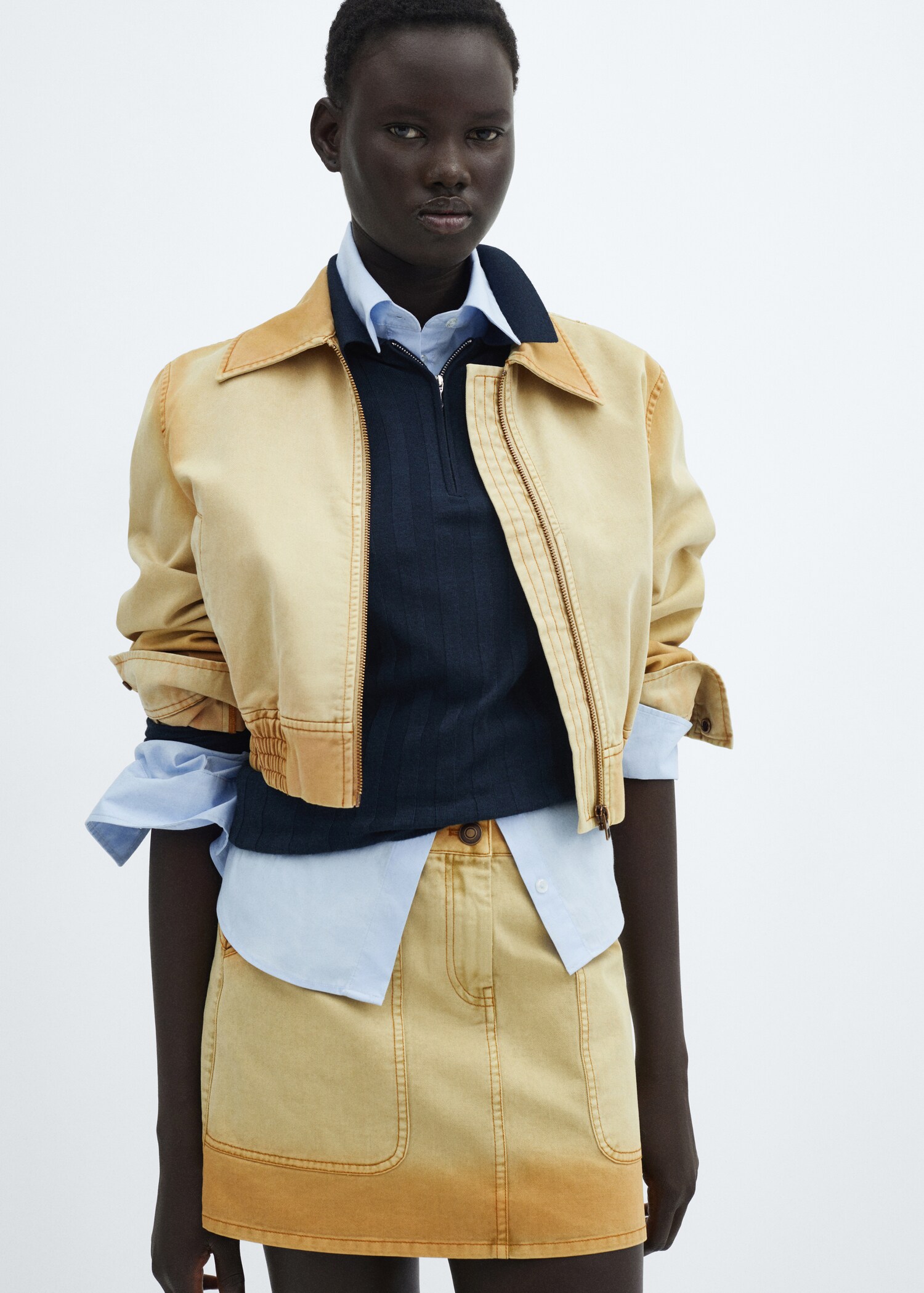 Denim mini-skirt - Details of the article 2