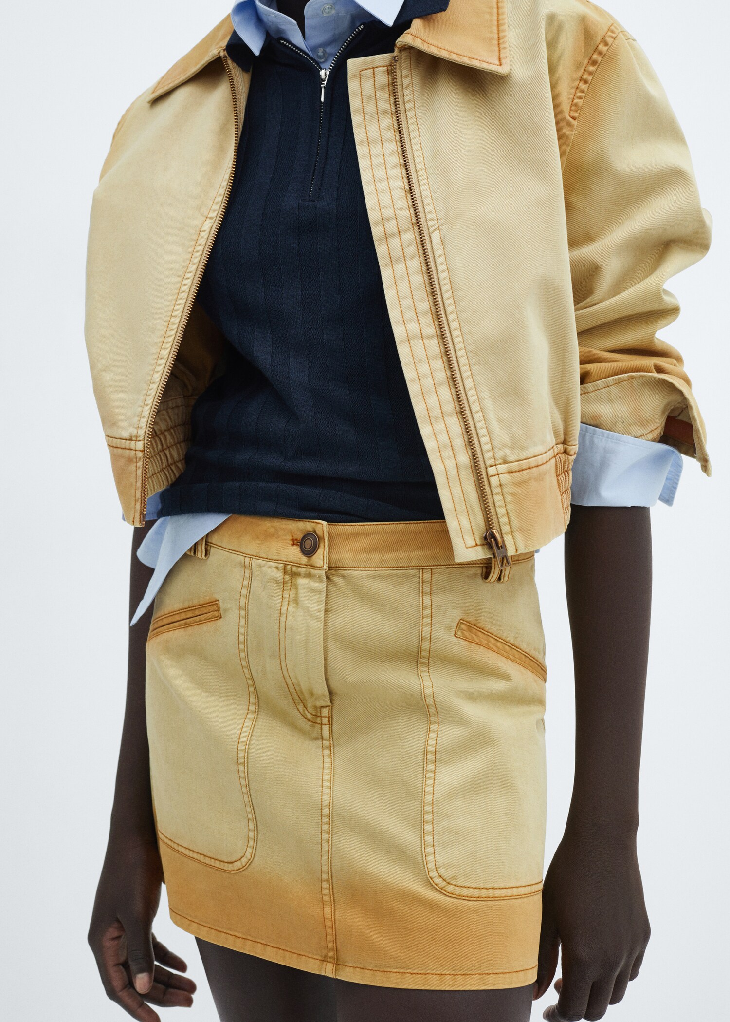 Denim mini-skirt - Details of the article 6