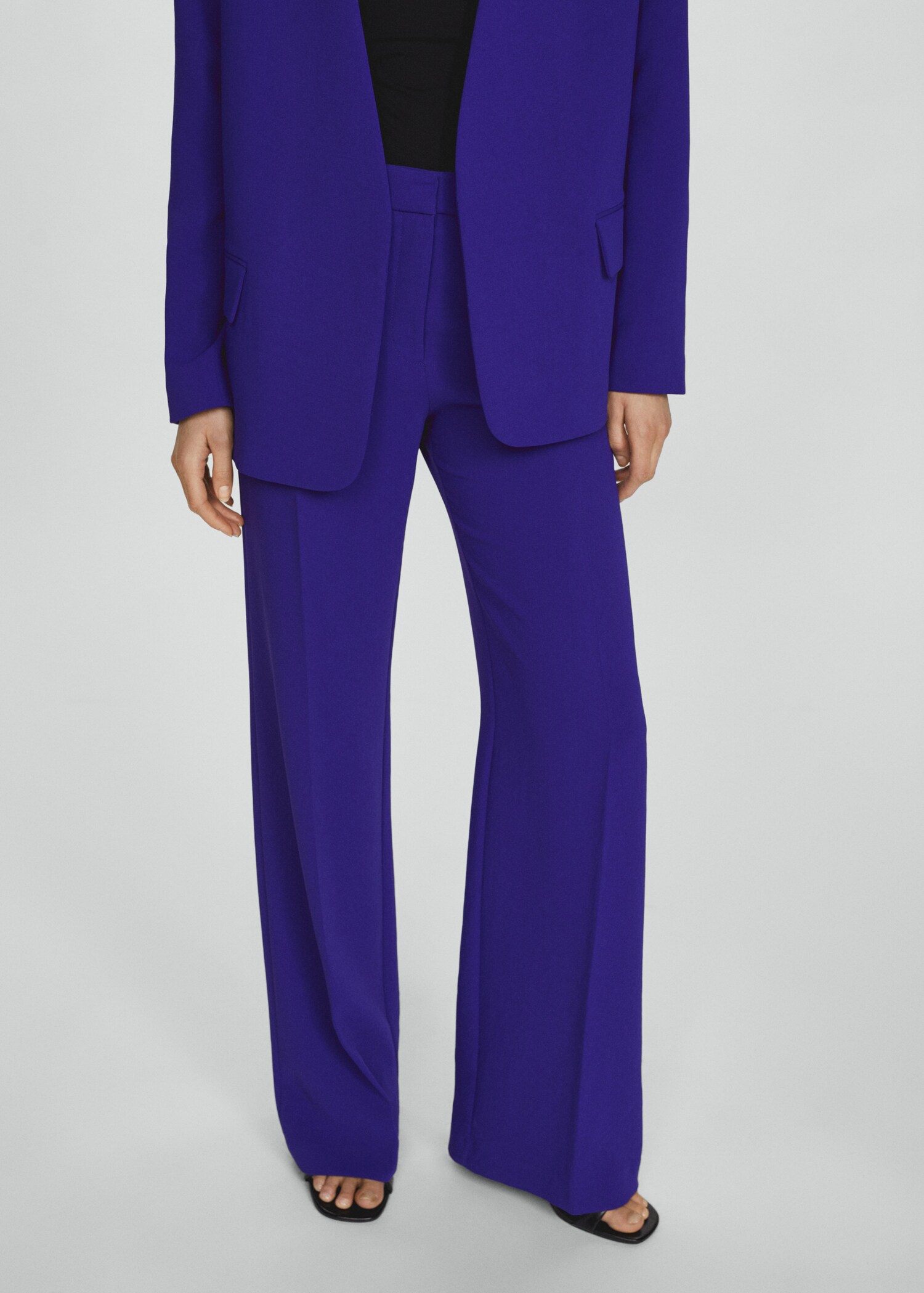 High-rise wideleg trousers - Medium plane