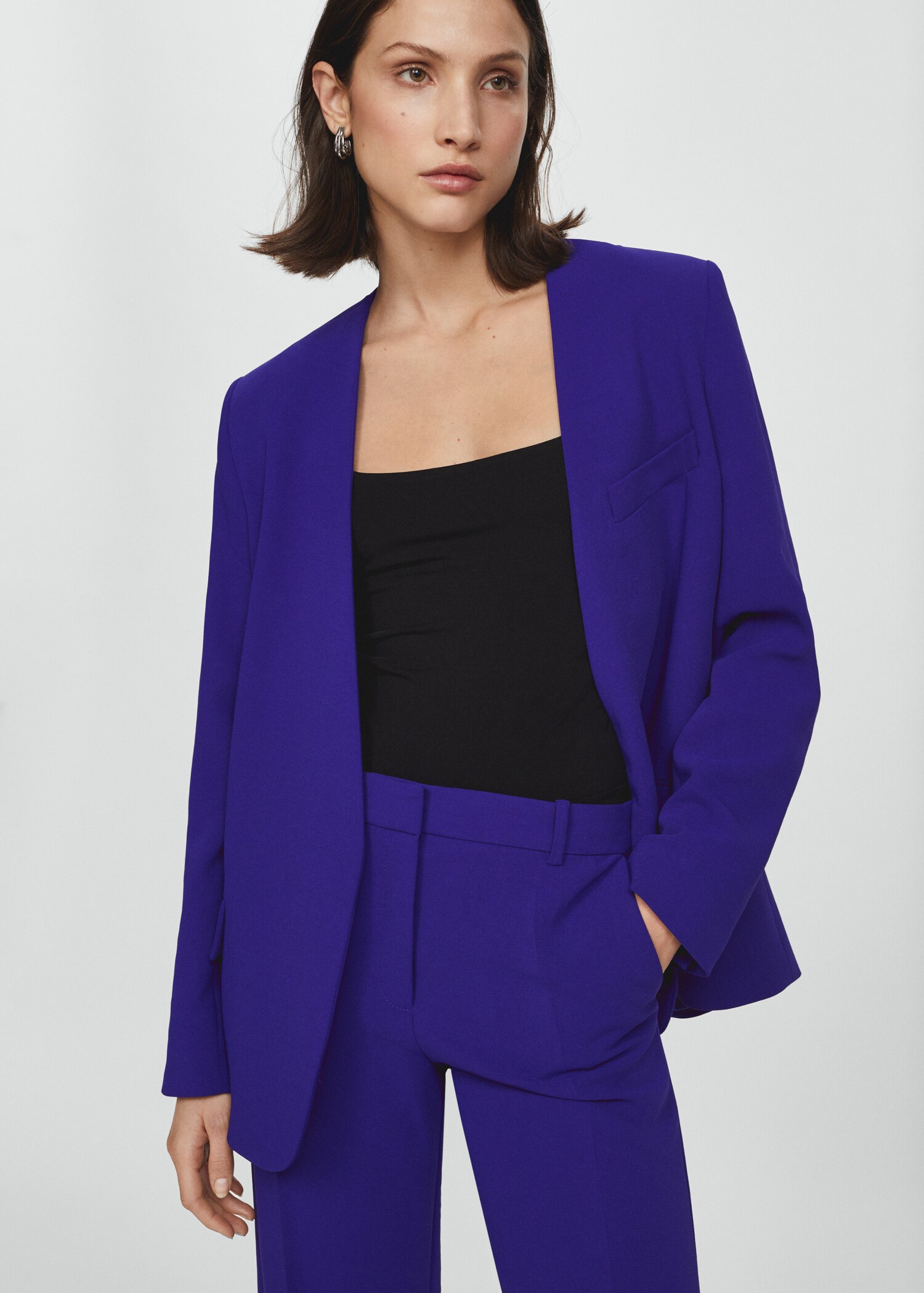 High-rise wideleg trousers - Details of the article 1