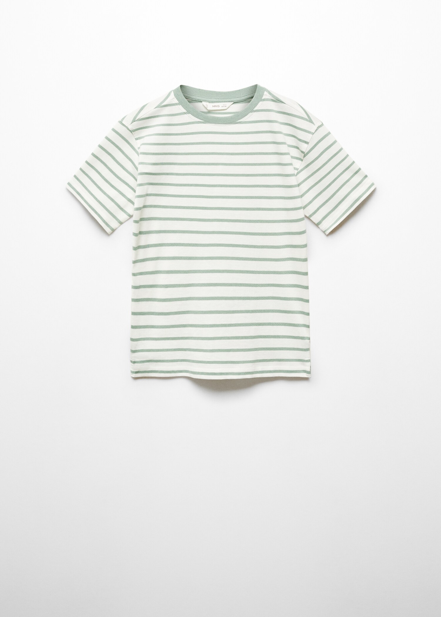 Randig bomull t-shirt - Artikel utan modell