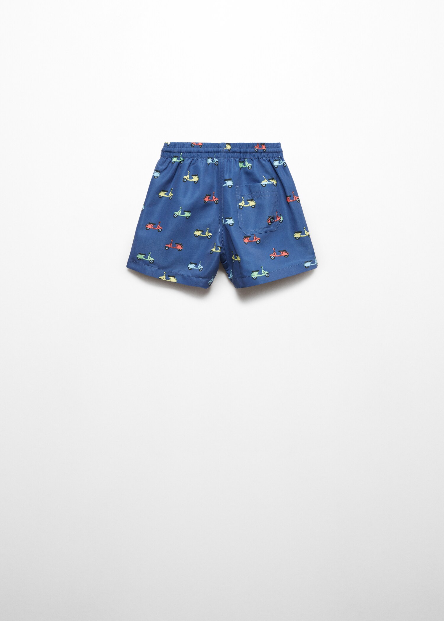 Maillot de bain imprimé motos - Verso de l’article
