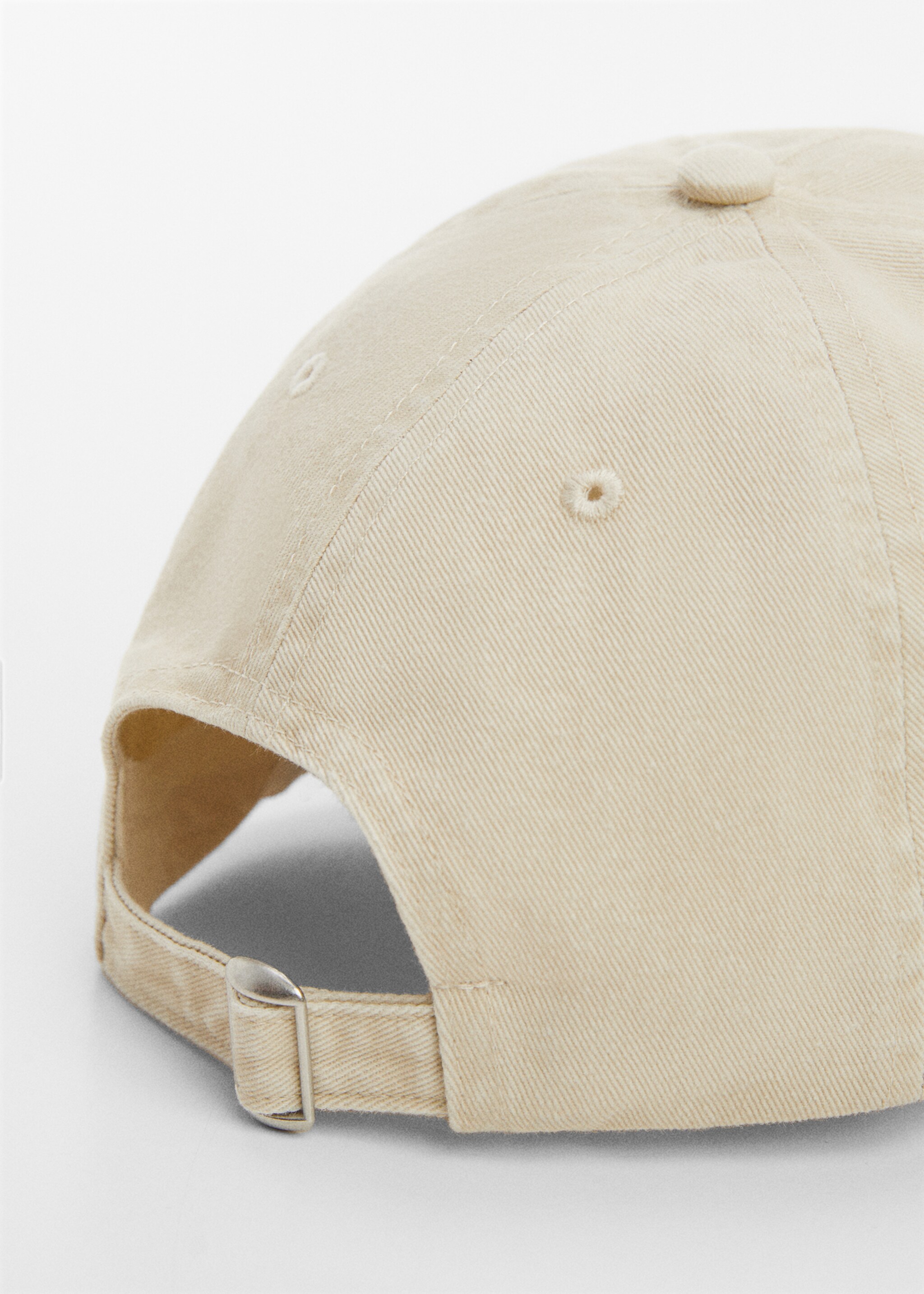 Adjustable basic cap - Details of the article 1, Beige. Ref: 67046338-00.
