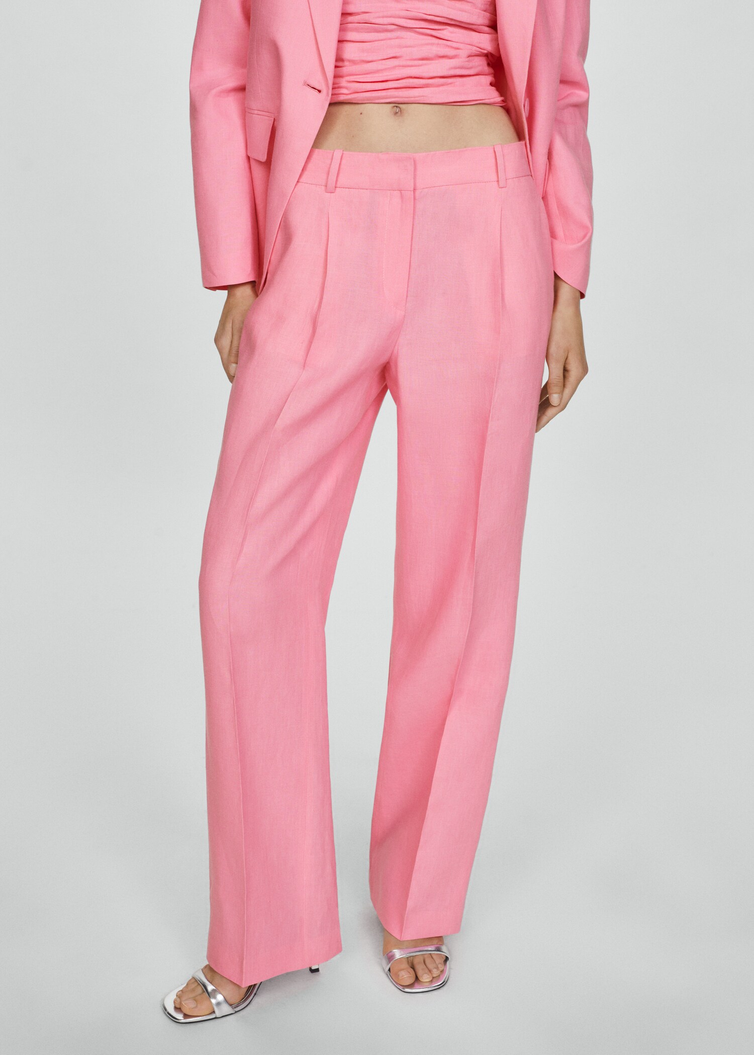 Linen suit trousers - Medium plane