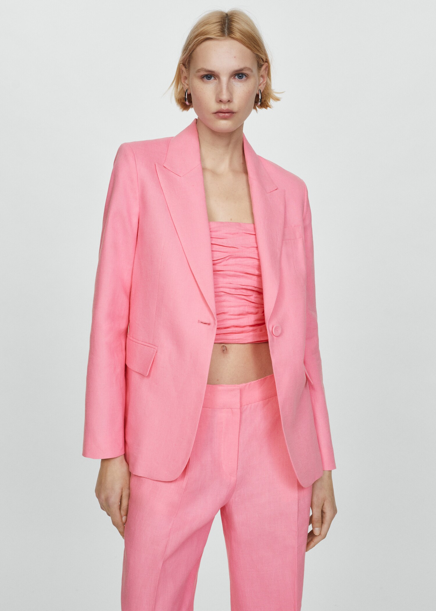 Linen suit trousers - Details of the article 1