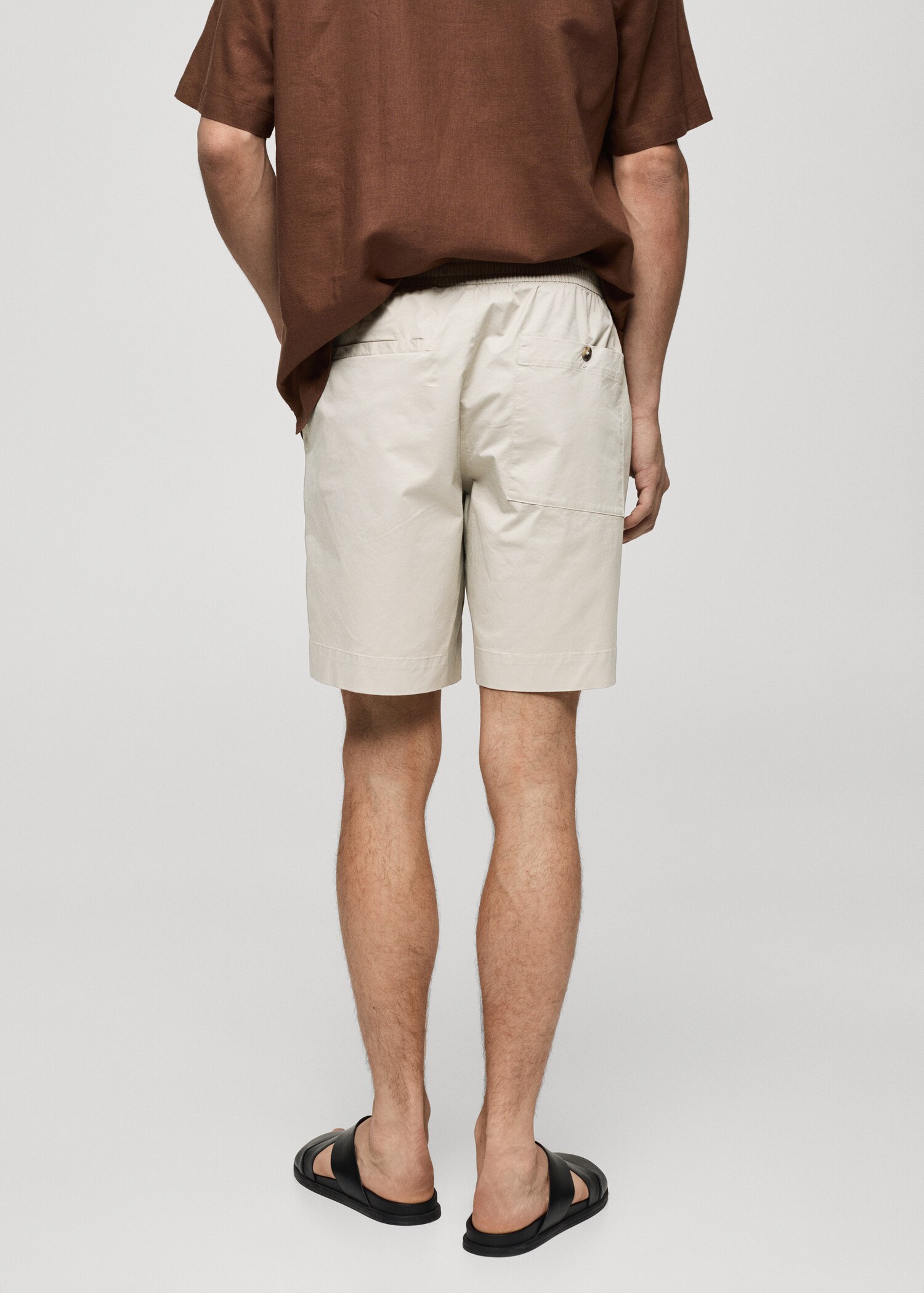 Bermudas slim fit algodón - Reverso del artículo