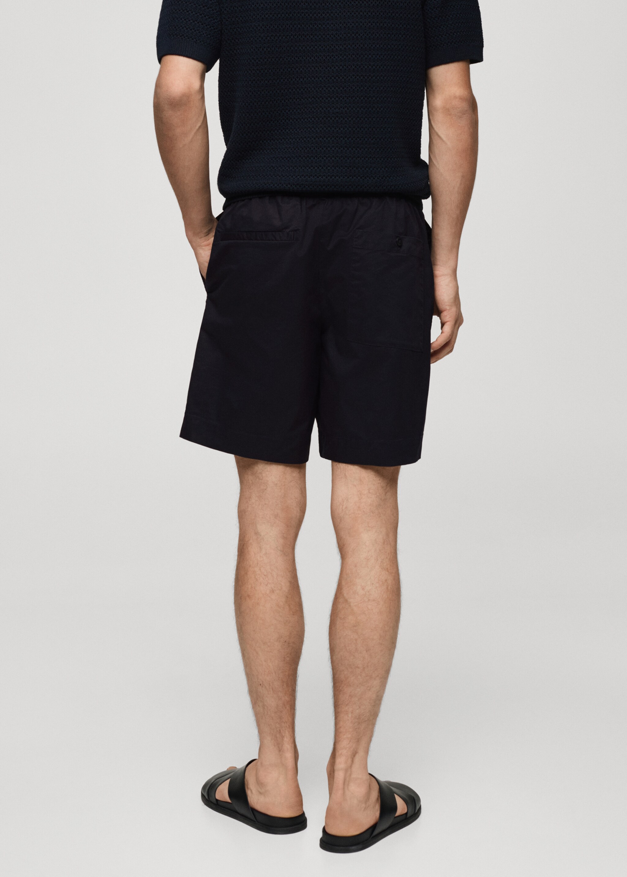 Bermudas slim fit algodón - Reverso del artículo