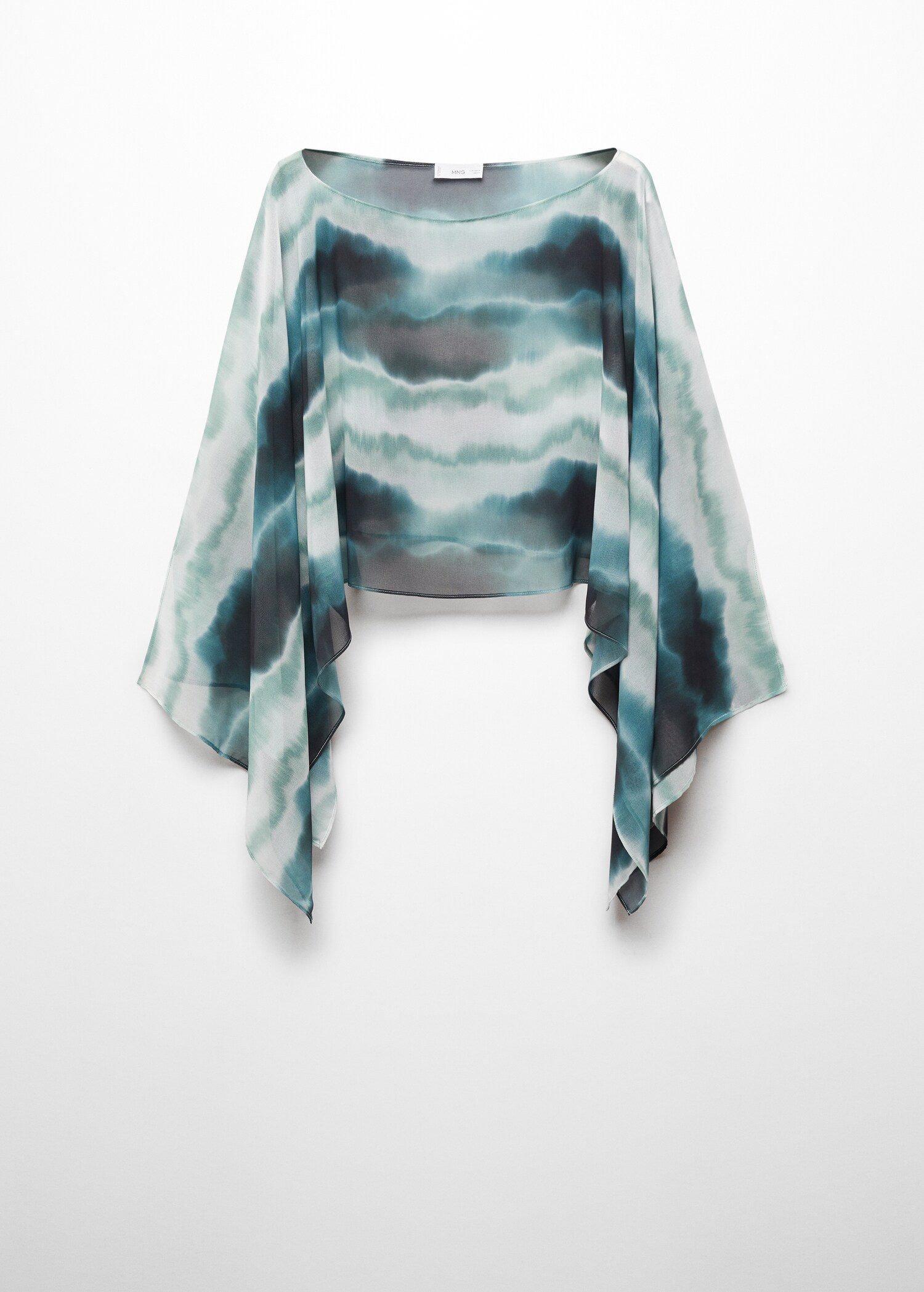 Tie-dye cape blouse - Article without model