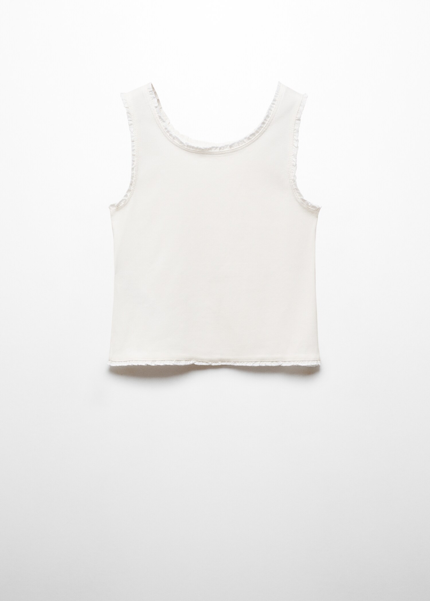 Ribbed strap T-shirt - Article without model