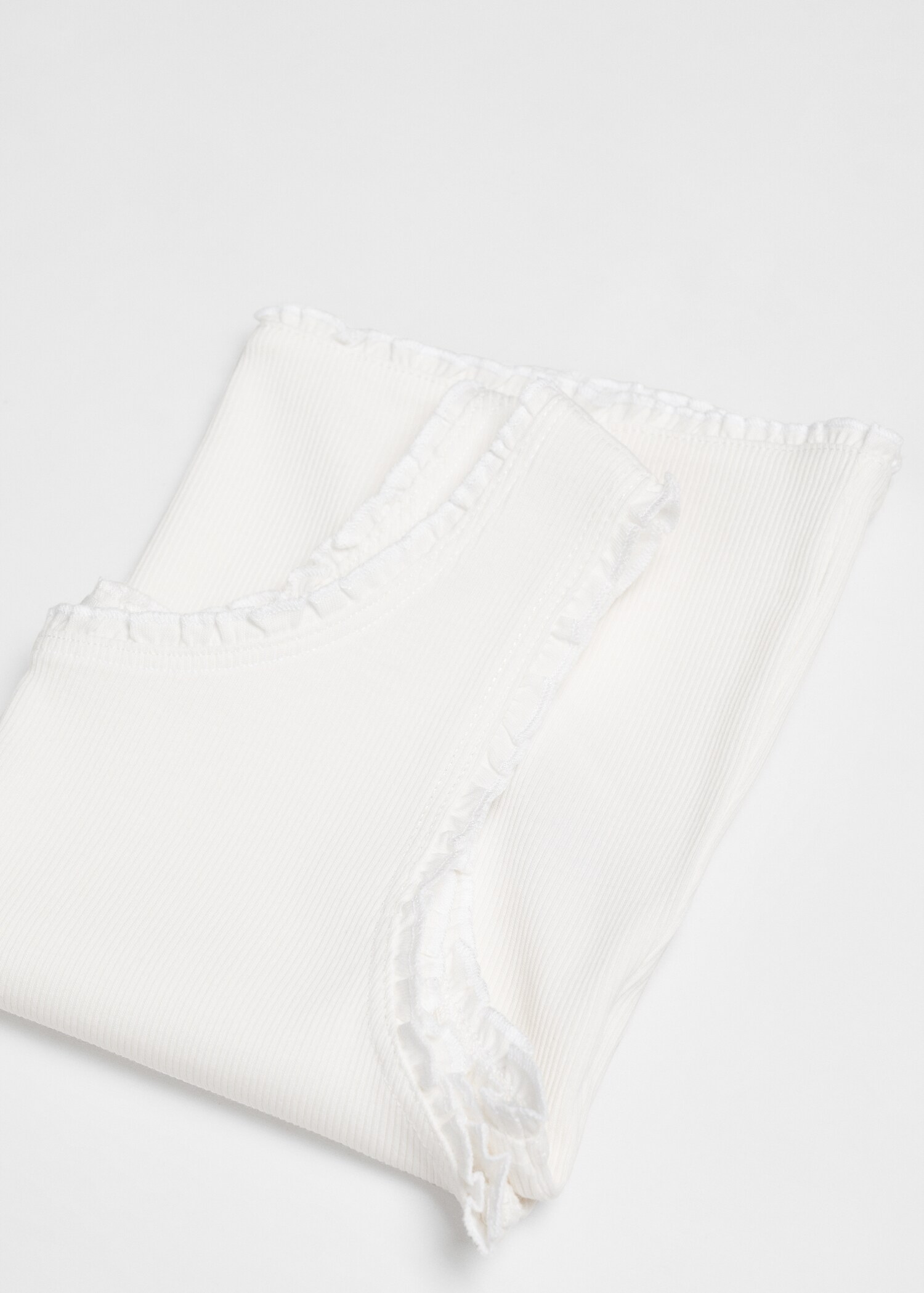 Ribbed strap T-shirt - Details of the article 8