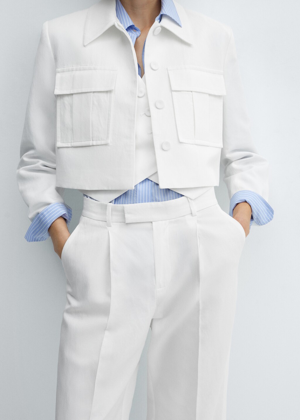 Pleated suit trousers - Women | MANGO OUTLET USA Pleated suit trousers - Women | MANGO OUTLET USA