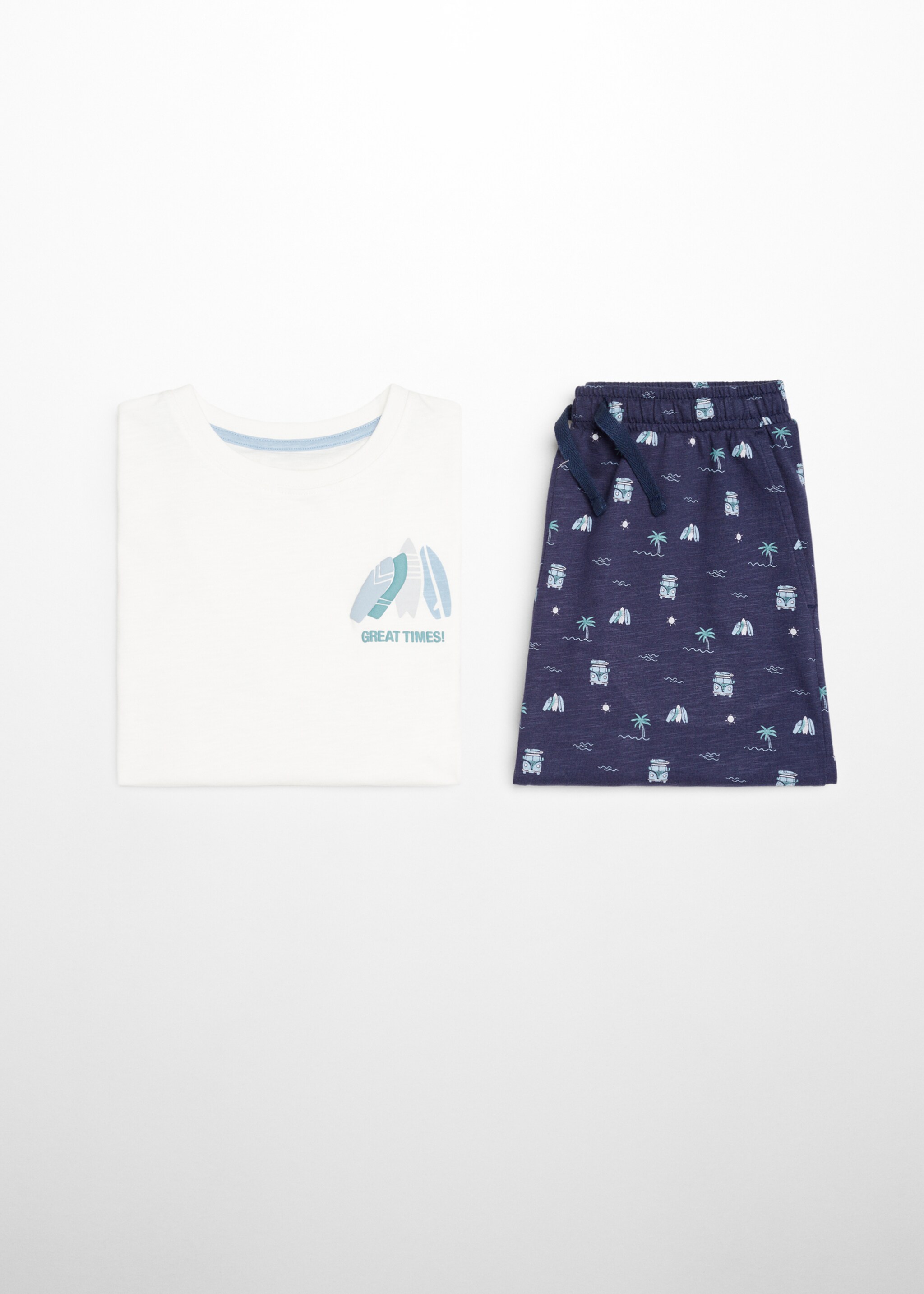 Pijama corto estampado - Artículo sin modelo