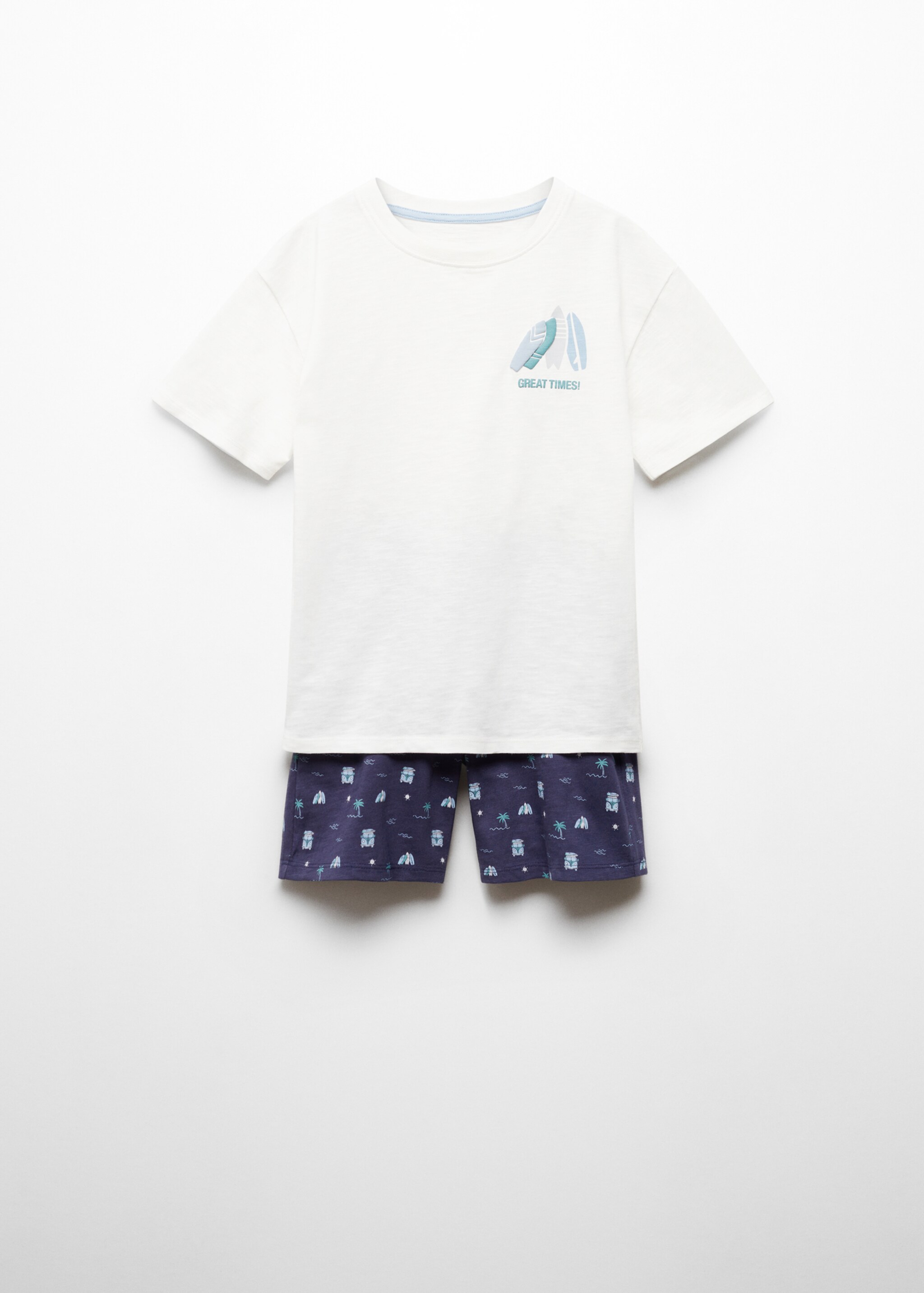Pijama corto estampado - Reverso del artículo