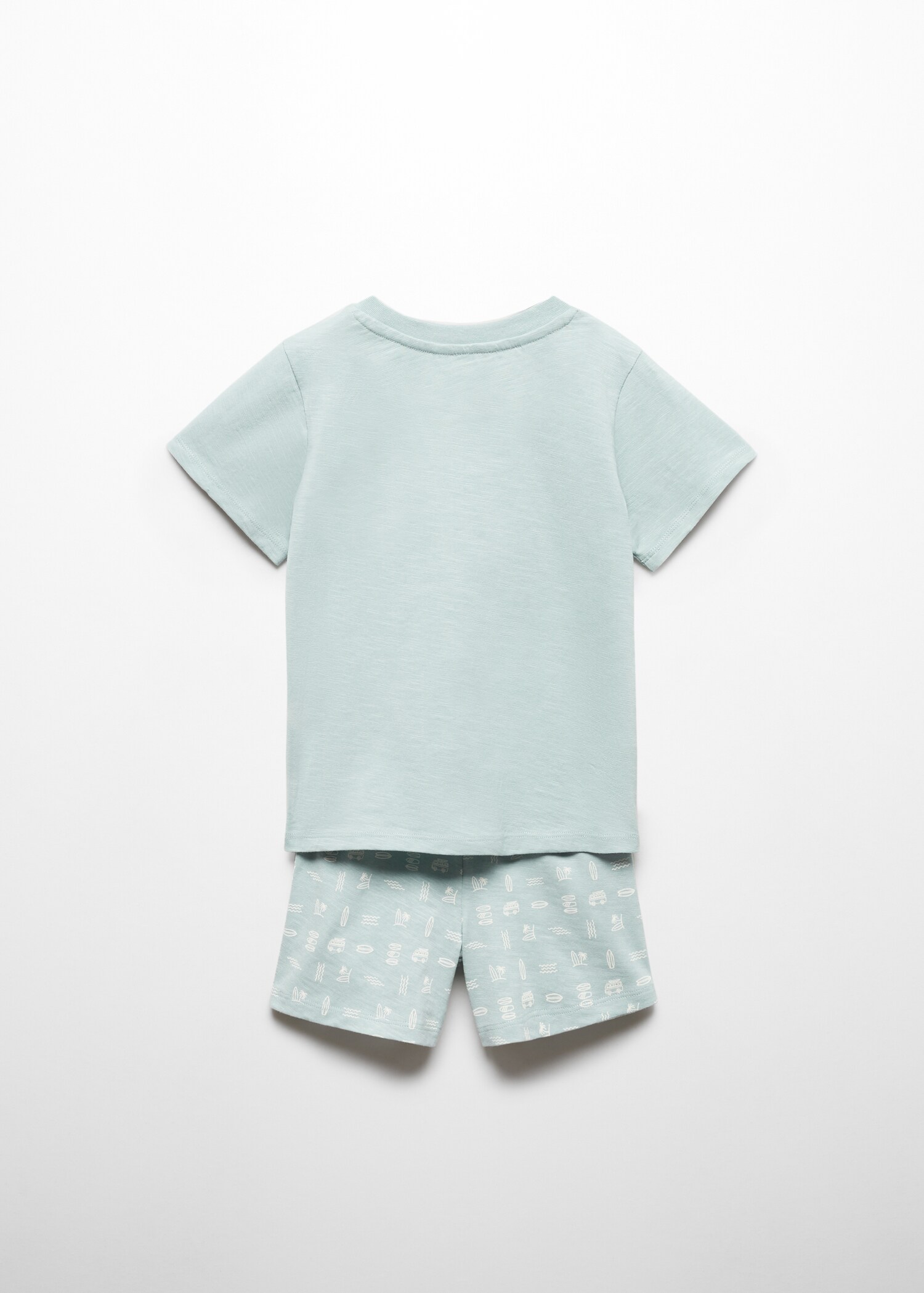 Kurzer Print-Pyjama - Rückseite des Artikels