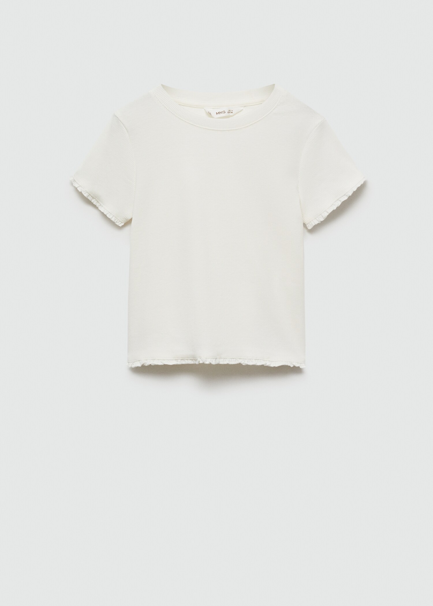 T-shirt manches courtes maille côtelée - Article sans modèle