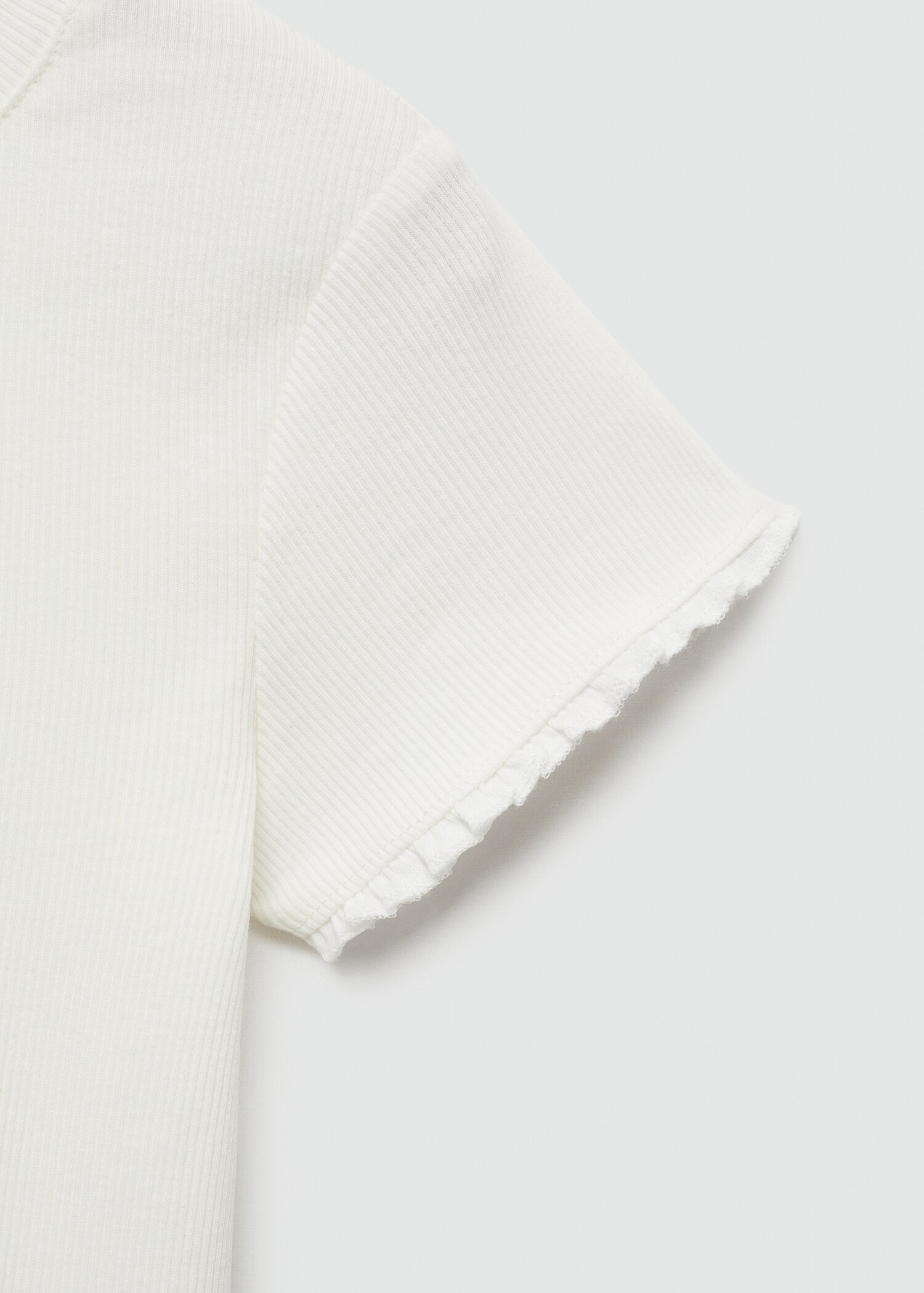 T-shirt manches courtes maille côtelée - Détail de l'article 8