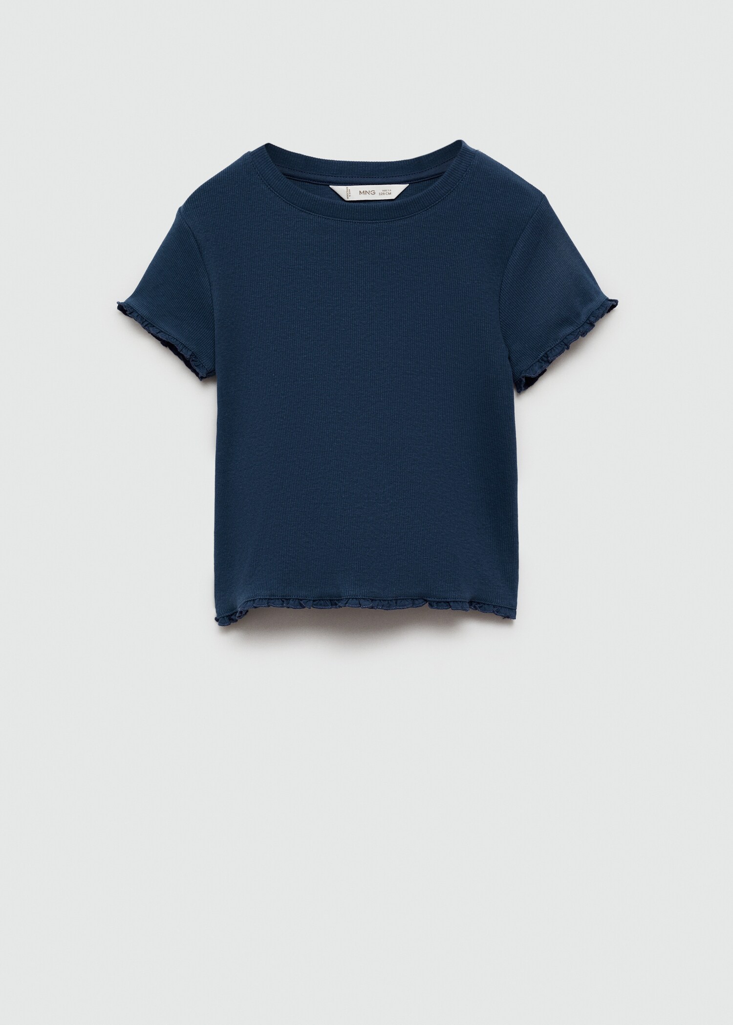 T-shirt manches courtes maille côtelée - Article sans modèle