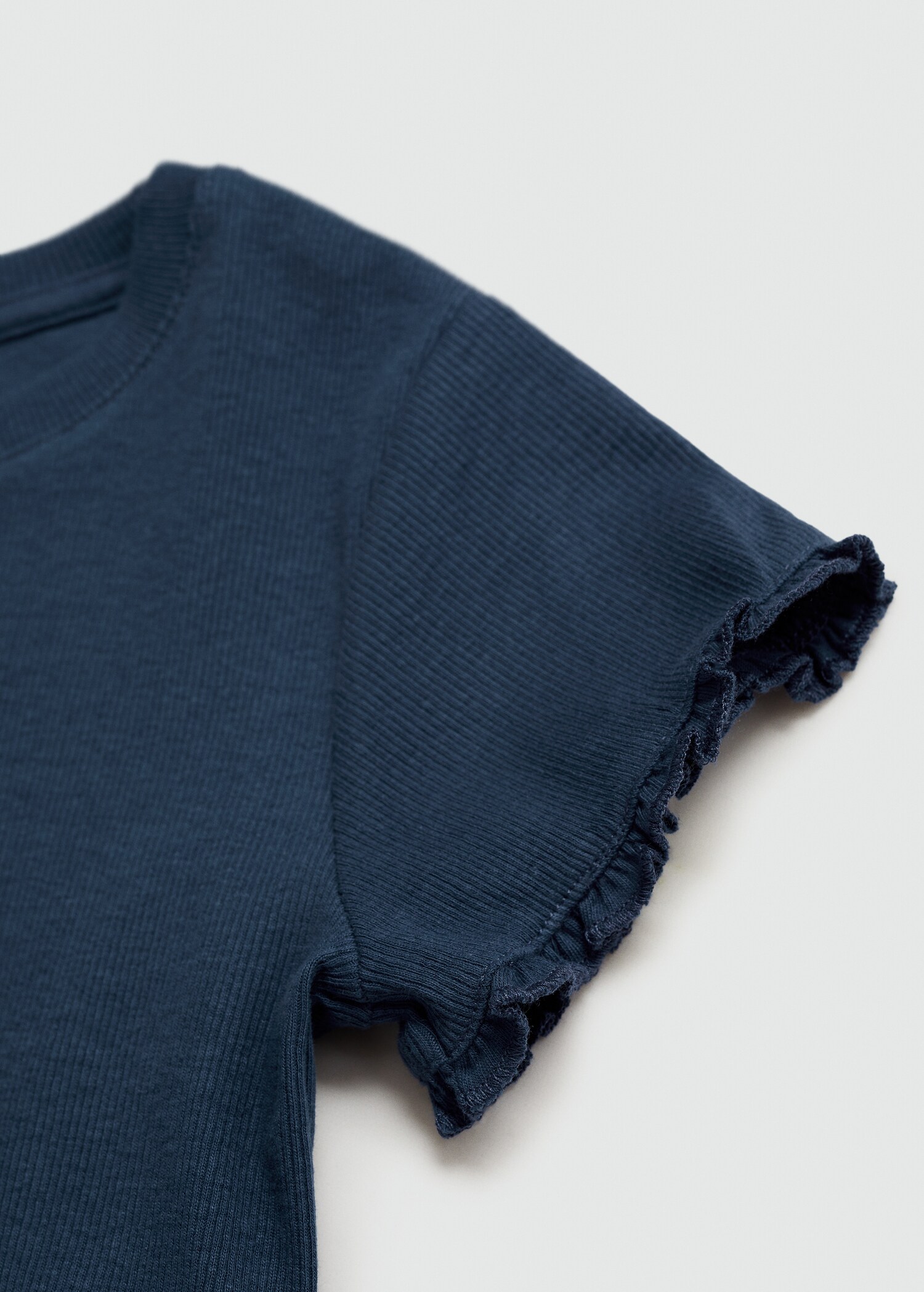 T-shirt manches courtes maille côtelée - Détail de l'article 8
