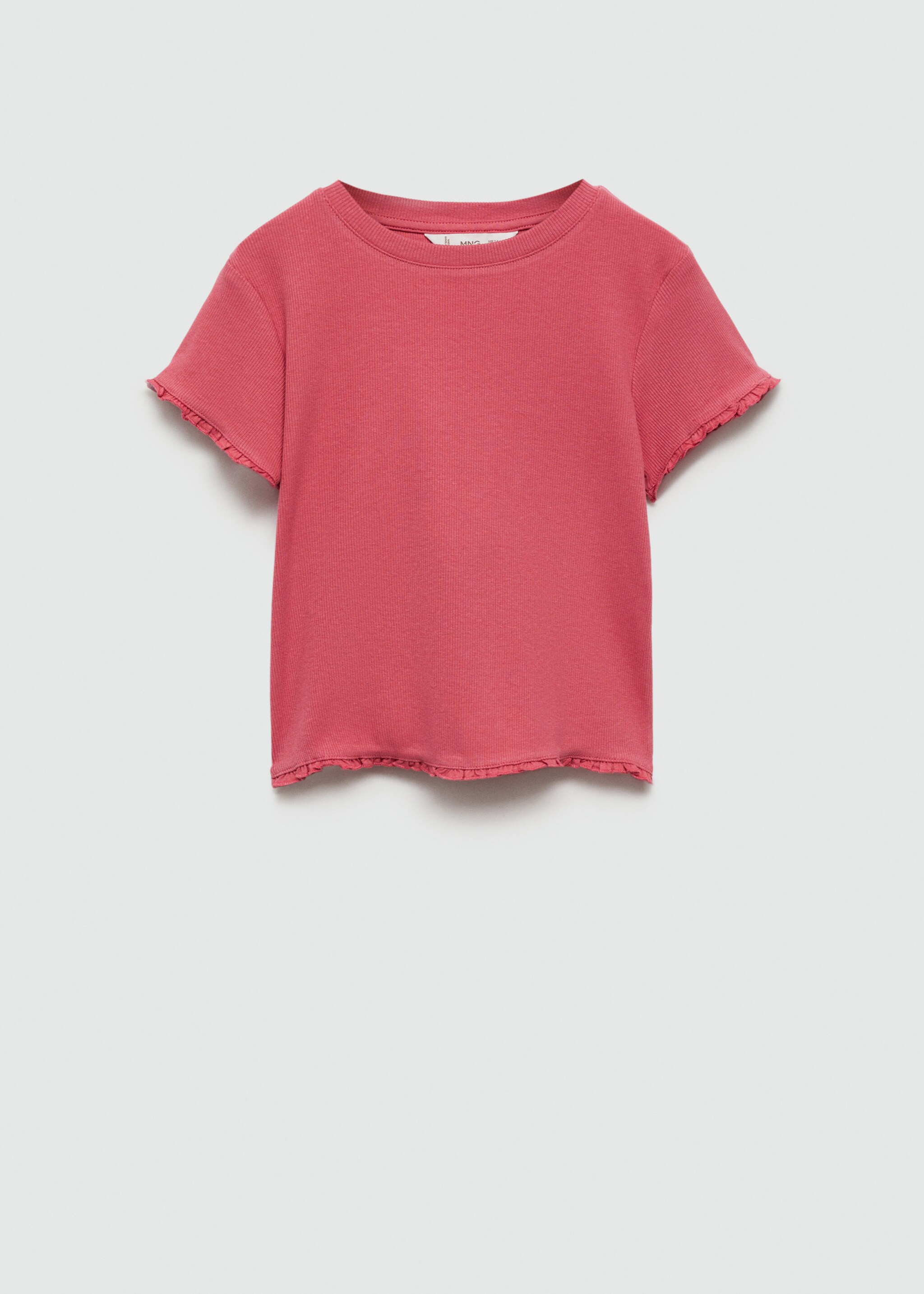 Geribd T-shirt met korte mouw - Artikel zonder model
