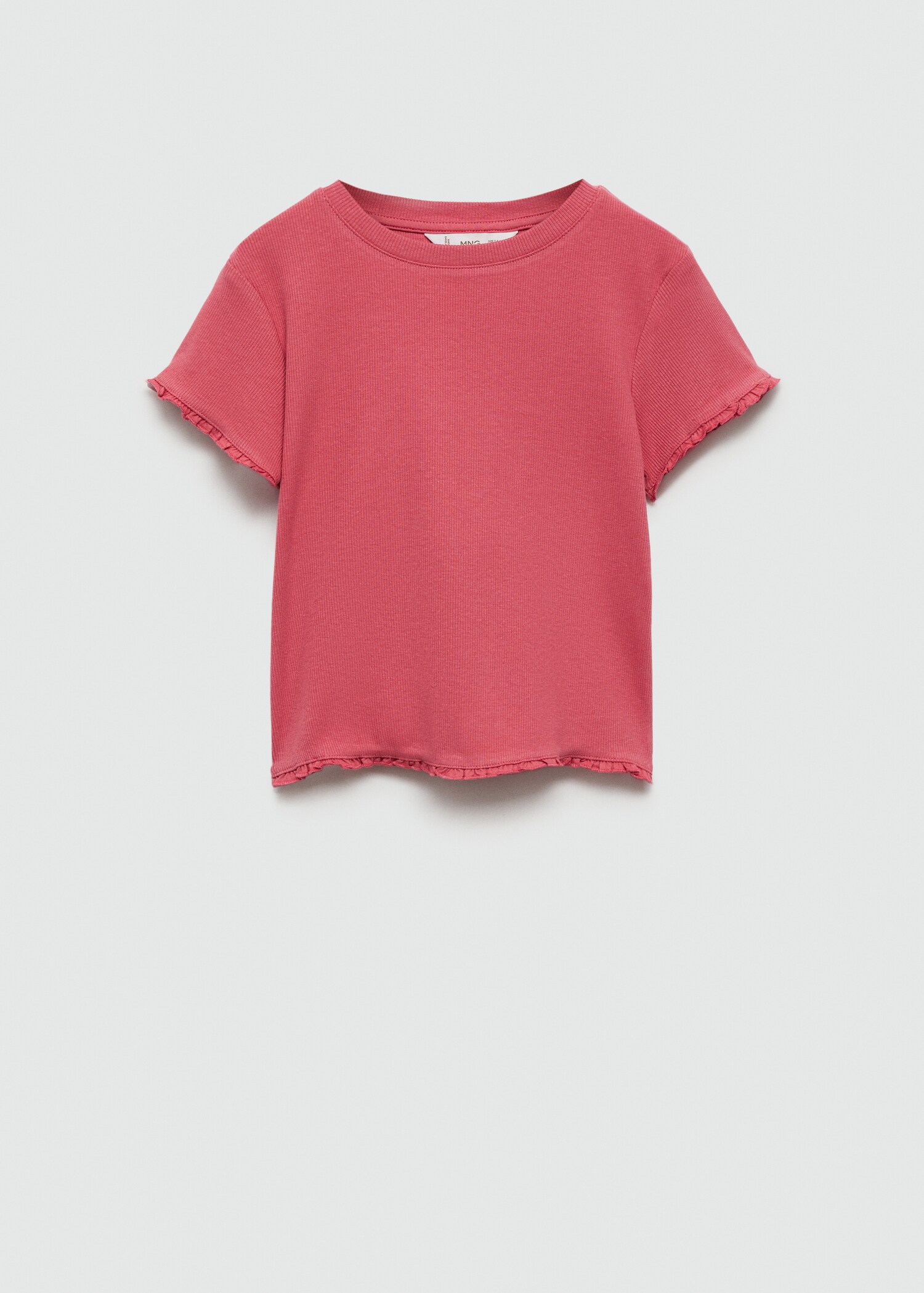 T-shirt manches courtes maille côtelée - Article sans modèle