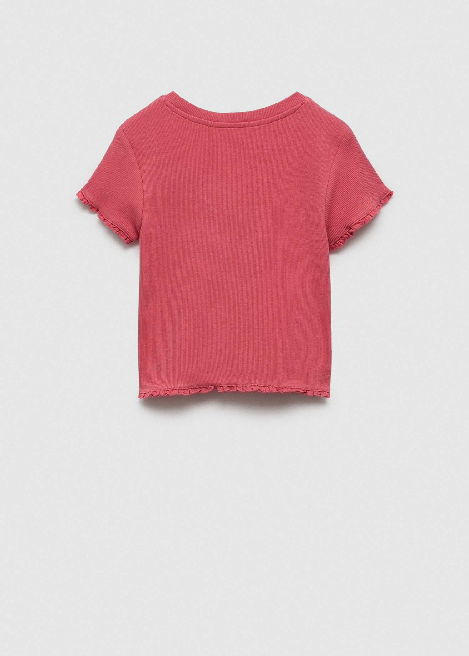 T-shirt manches courtes maille côtelée - Verso de l’article