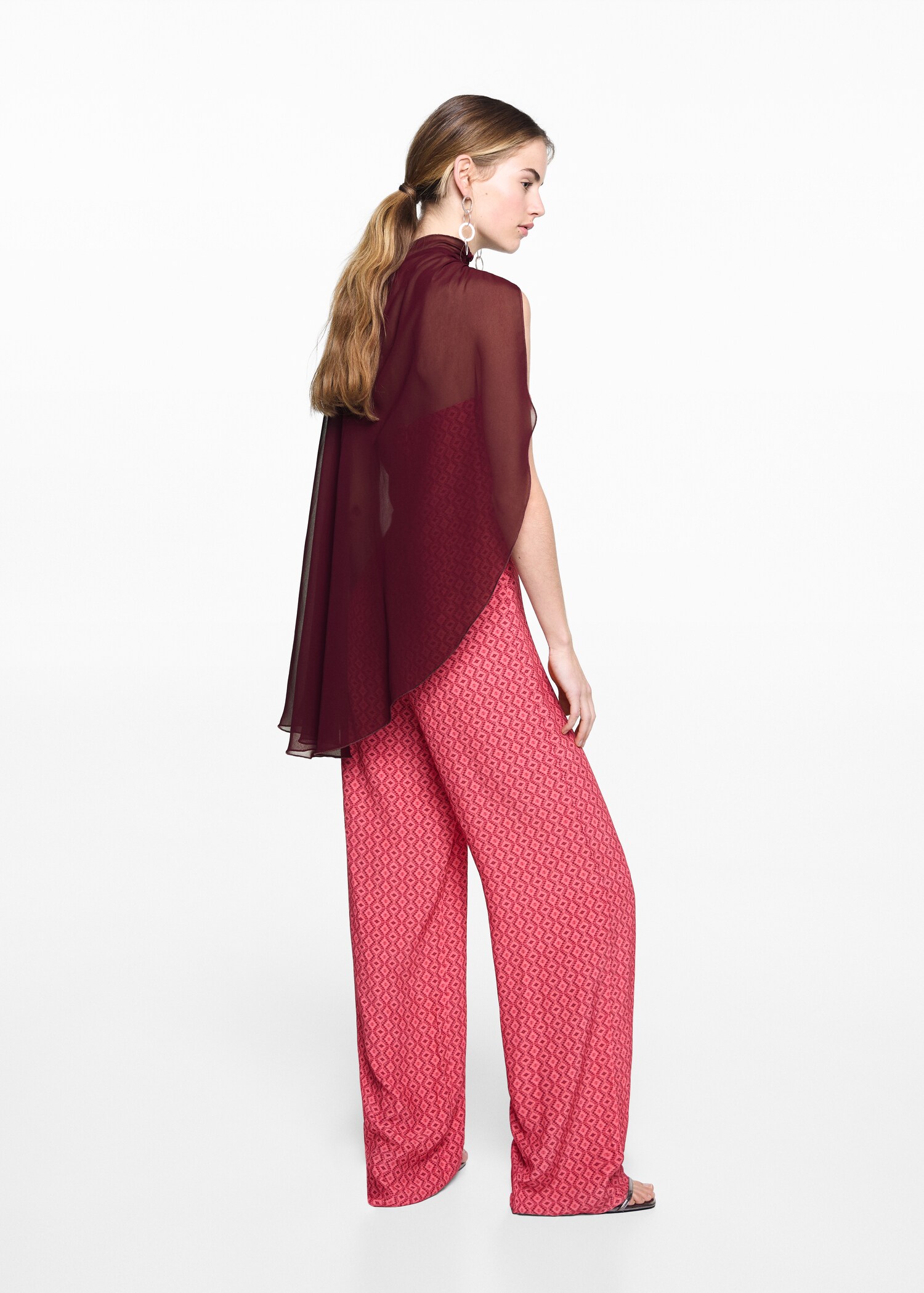 Flowing cape blouse - Reverse of the article