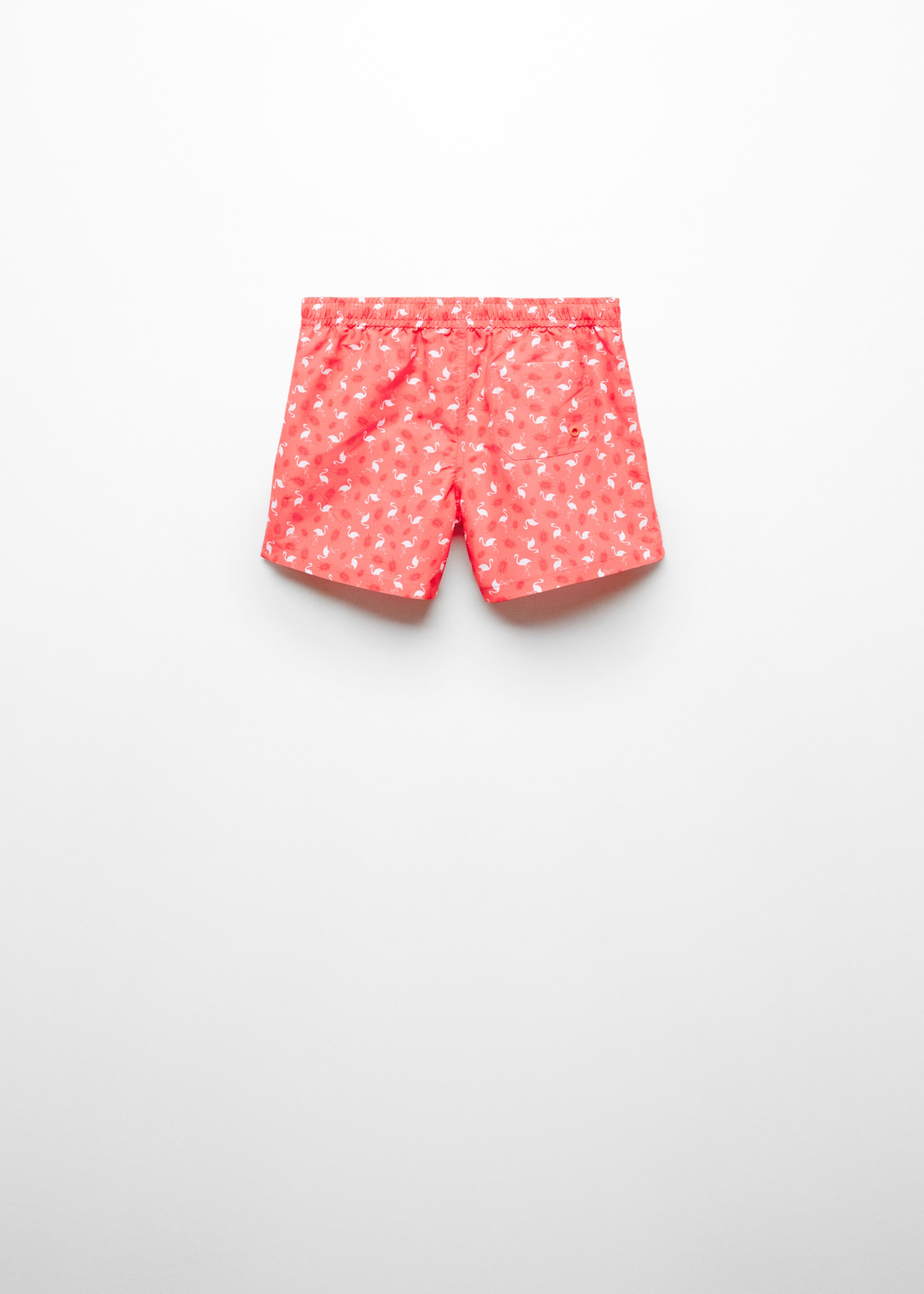 Flamingo-print swimsuit - Reverse of the article