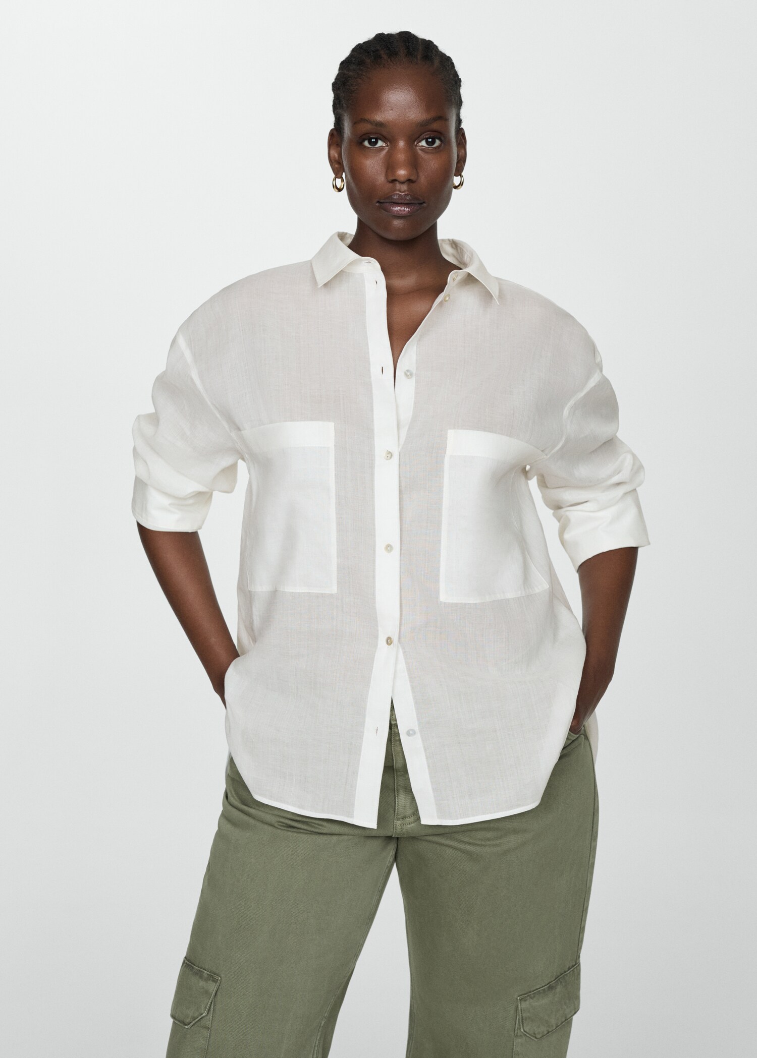 Camisa ramio bolsillos - Detalle del artículo 5